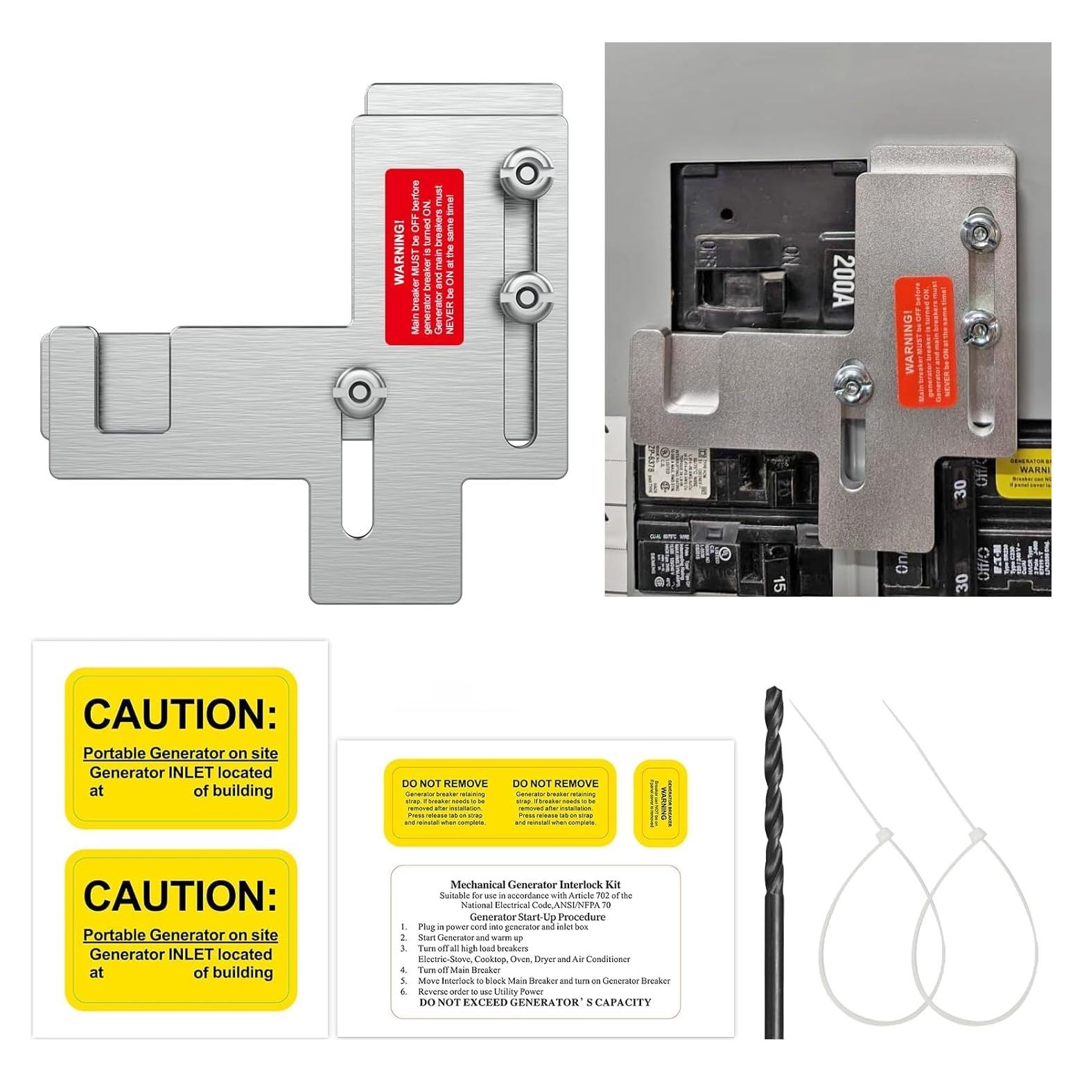Kit de Interbloqueo Eléctrico HUBRV para Generadores 150-200A