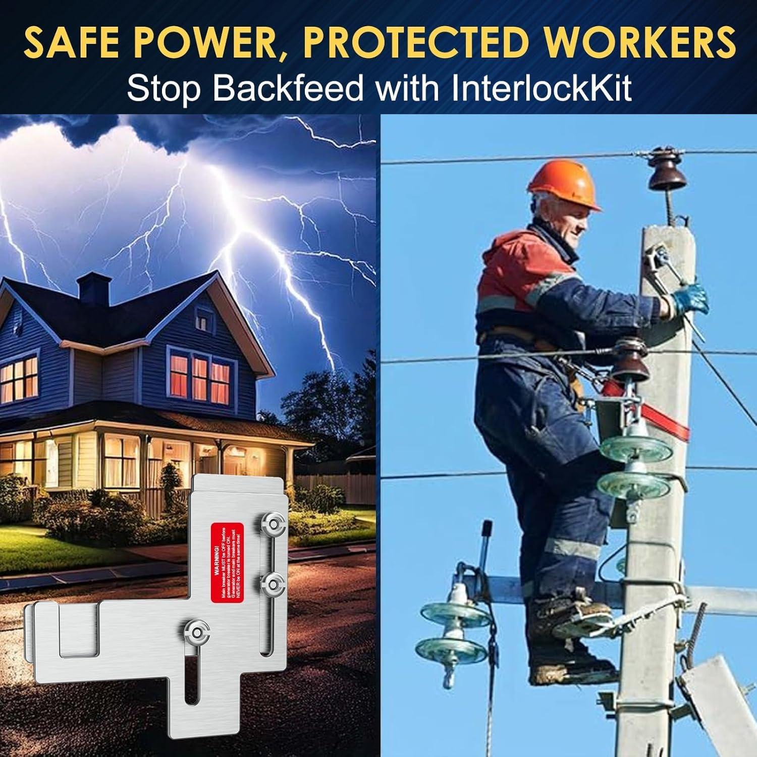 Kit de Interbloqueo Eléctrico HUBRV para Generadores 150-200A