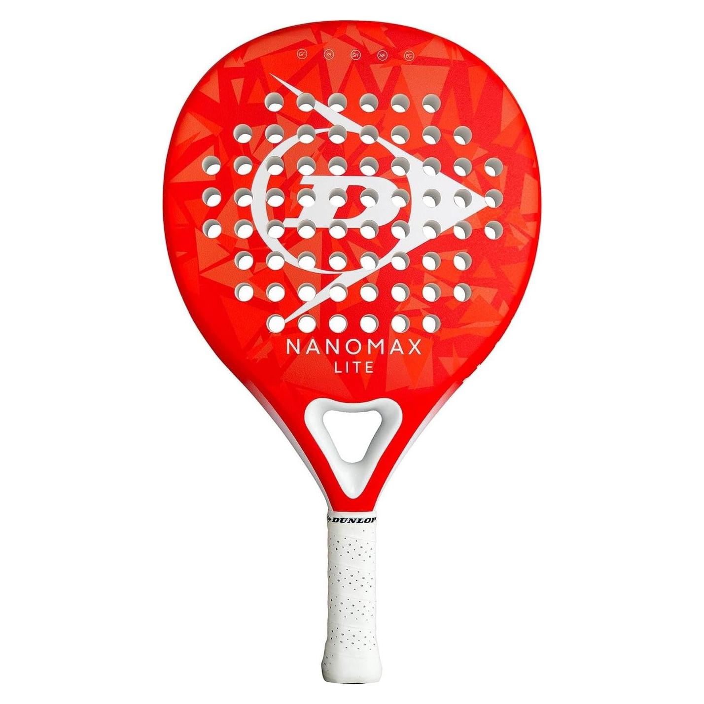 Raqueta de Padel Dunlop Sports Nanomax Lite 380g Roja/Blanca