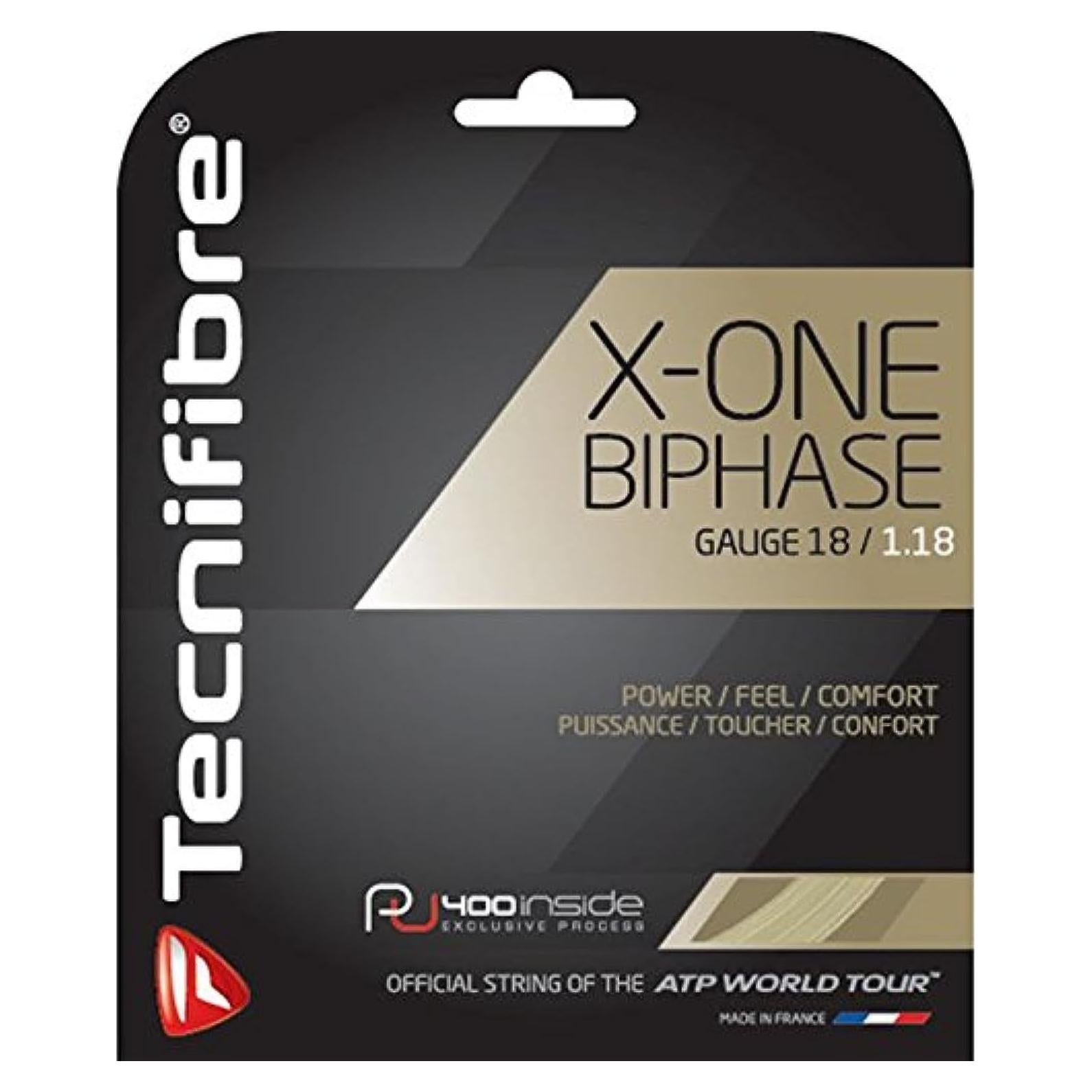 Cuerdas de Squash Tecnifibre X-One Biphase 18g Natural