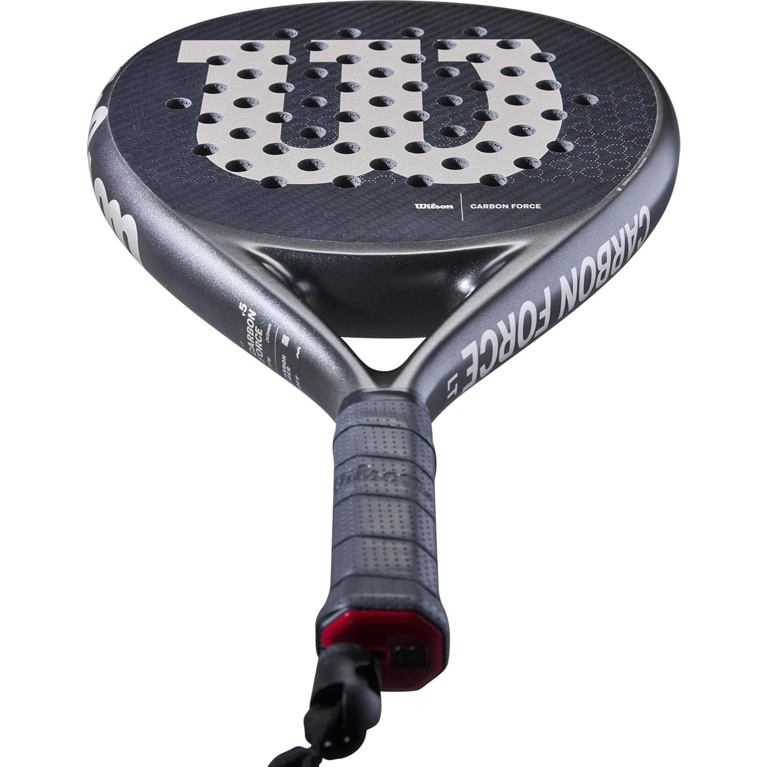 Pala de Padel Wilson Carbon Force LT - Gris - Fibra de Carbono