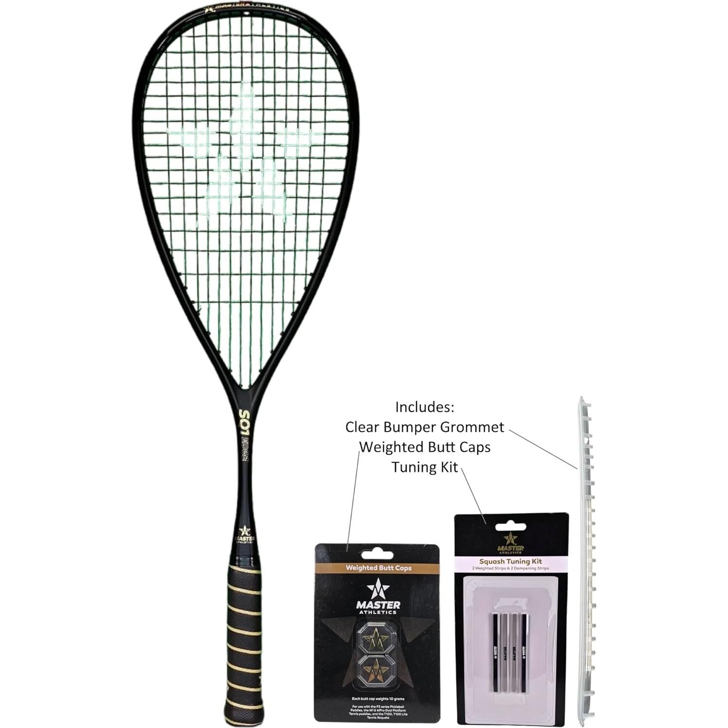 Raqueta de Squash Master Athletics SQ1 Edge 106g Personalizable