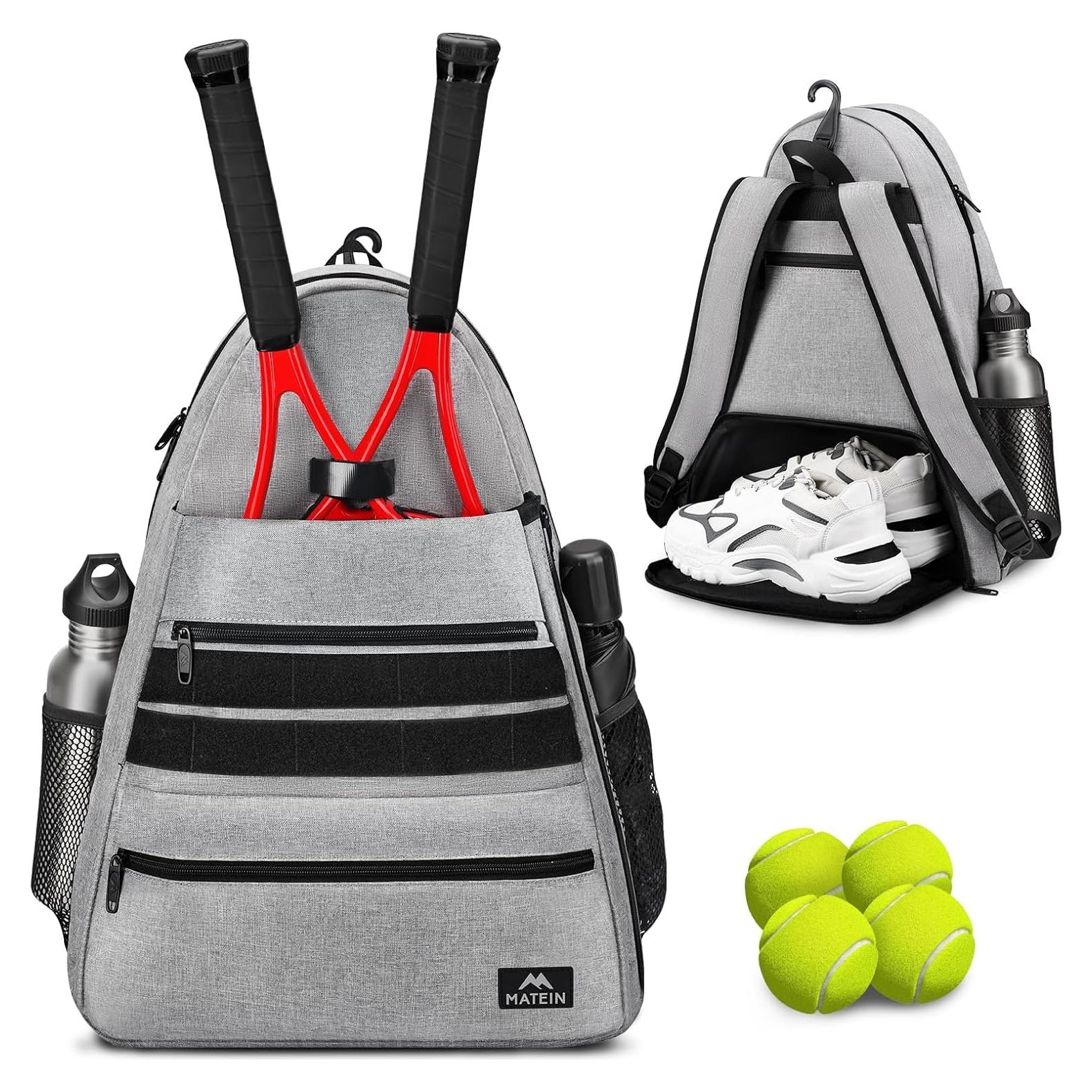 MATEIN Mochila de Tenis Unisex con Compartimento para Zapatos