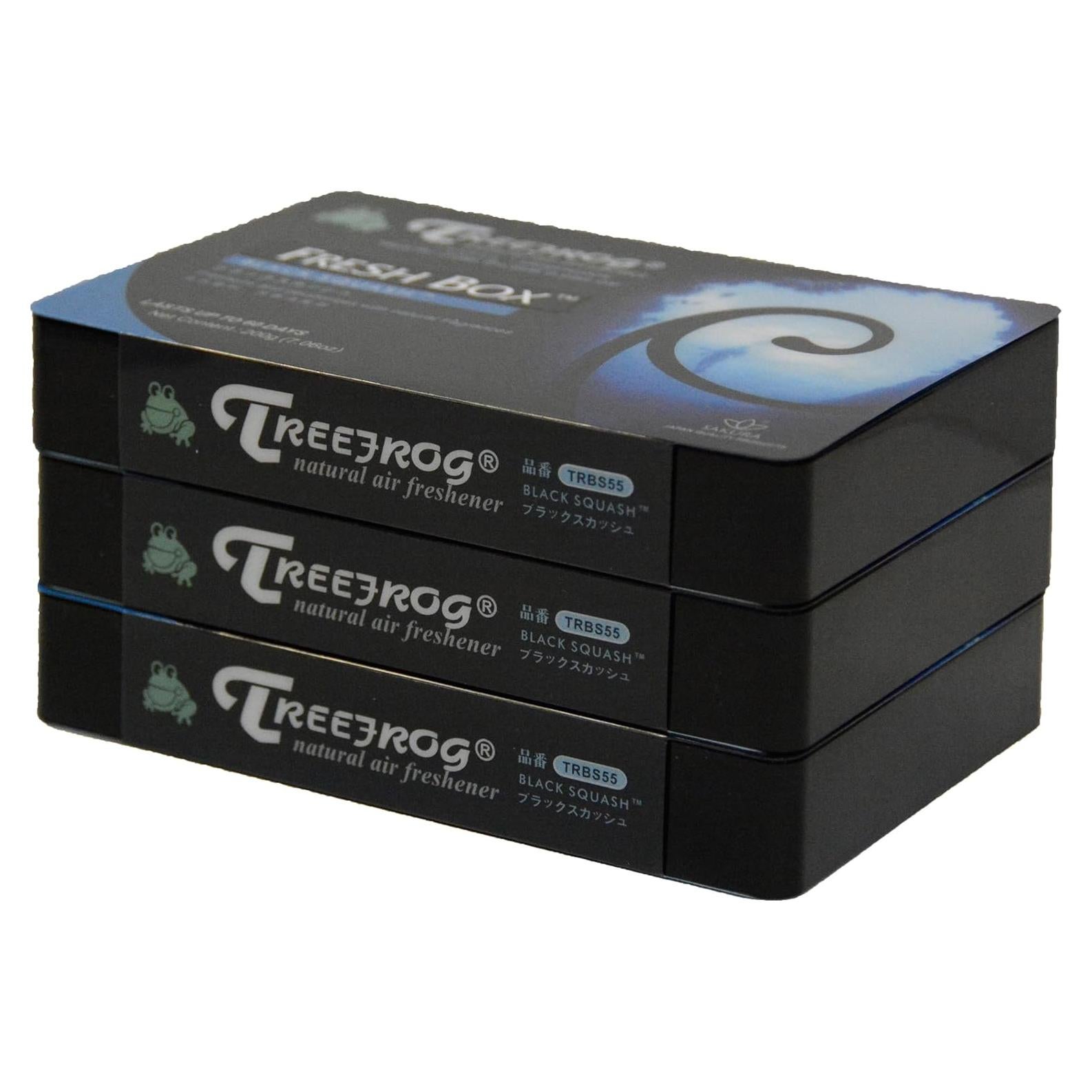 Ambientador de aire Treefrog Black Squash 3 Paquetes Gel