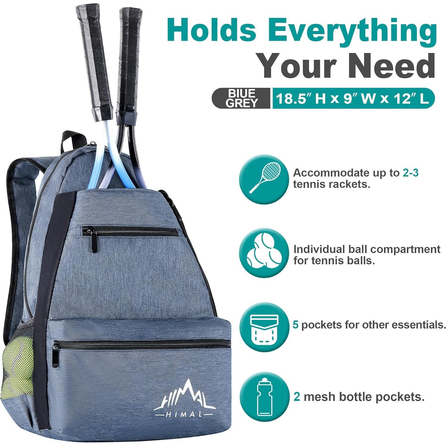 Mochila de Tenis Himal Outdoors - Capacidad 2-3 Raquetas