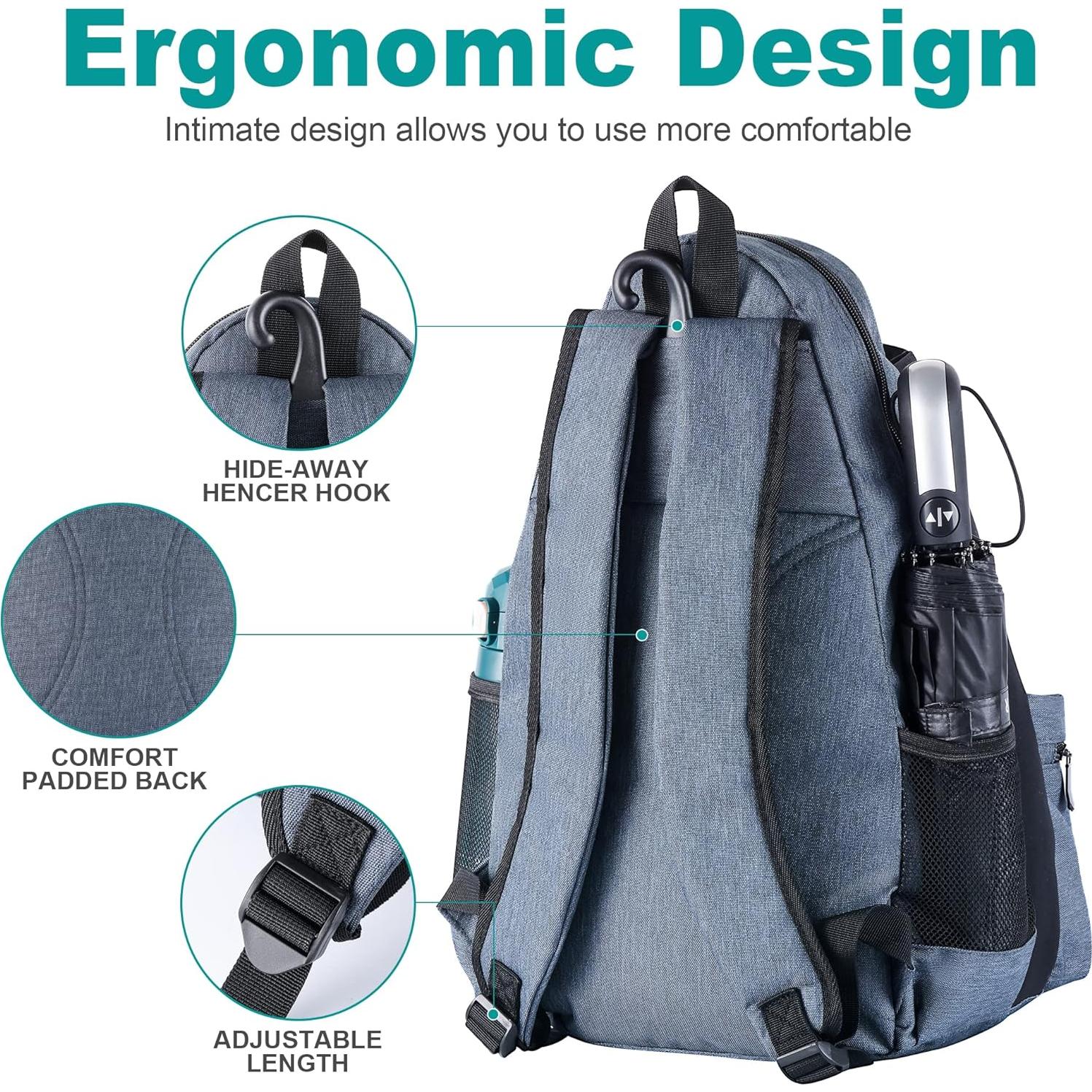 Mochila de Tenis Himal Outdoors - Capacidad 2-3 Raquetas