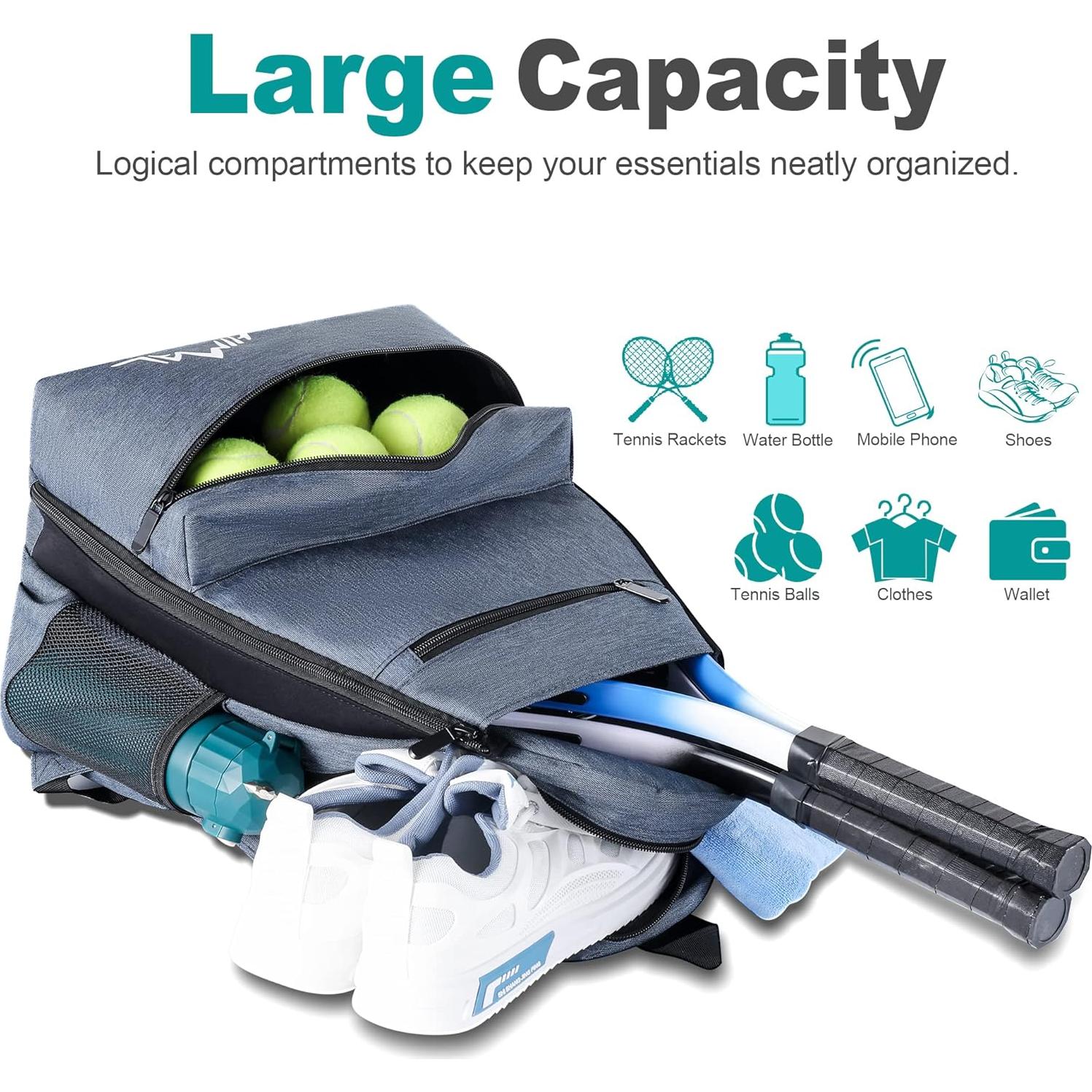 Mochila de Tenis Himal Outdoors - Capacidad 2-3 Raquetas