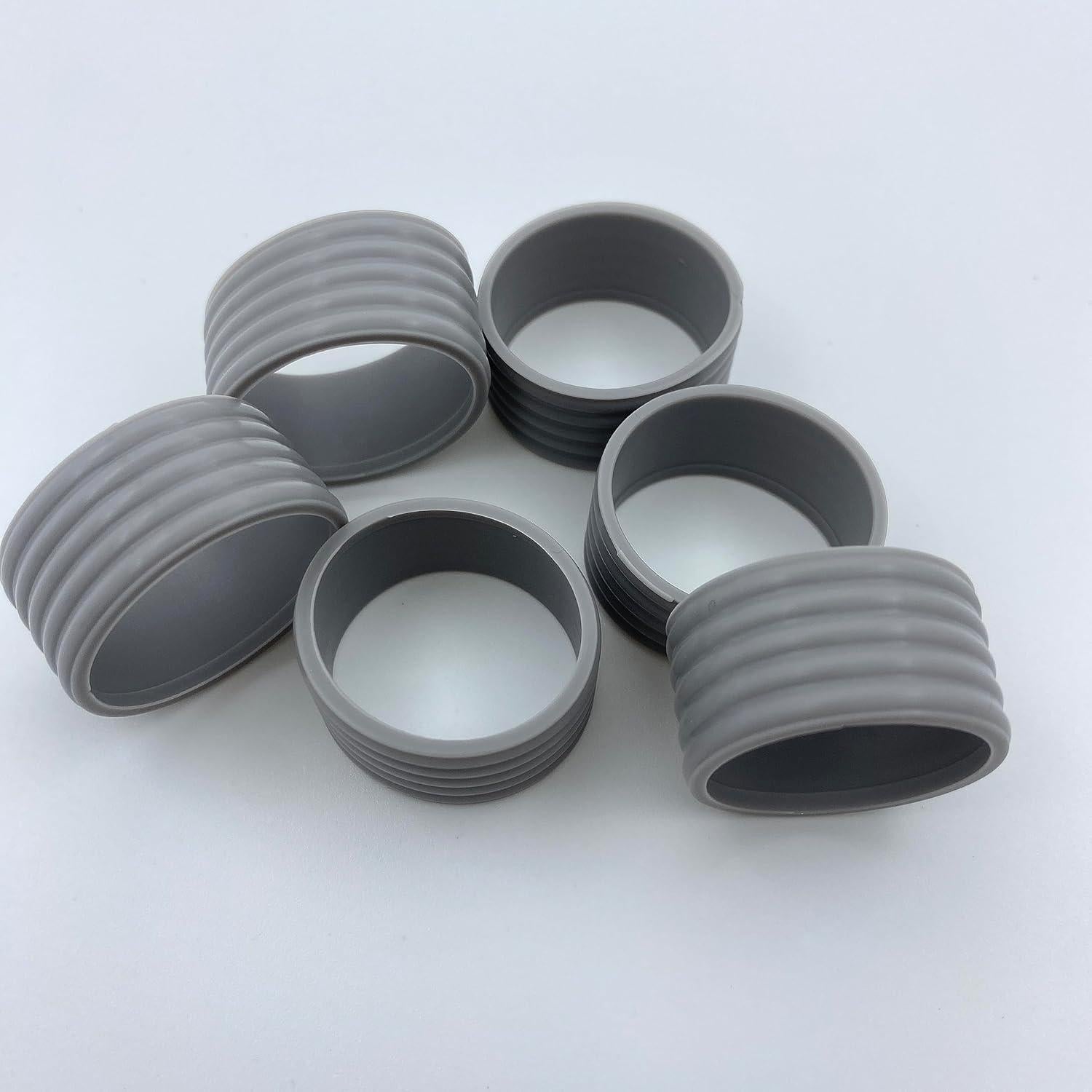 Anillos de Silicona para Raqueta Genérico 8 Pcs Gris