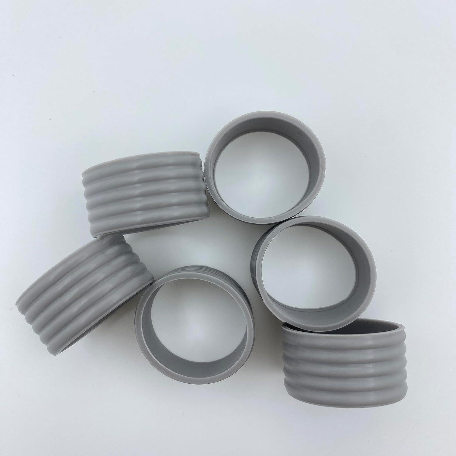 Anillos de Silicona para Raqueta Genérico 8 Pcs Gris