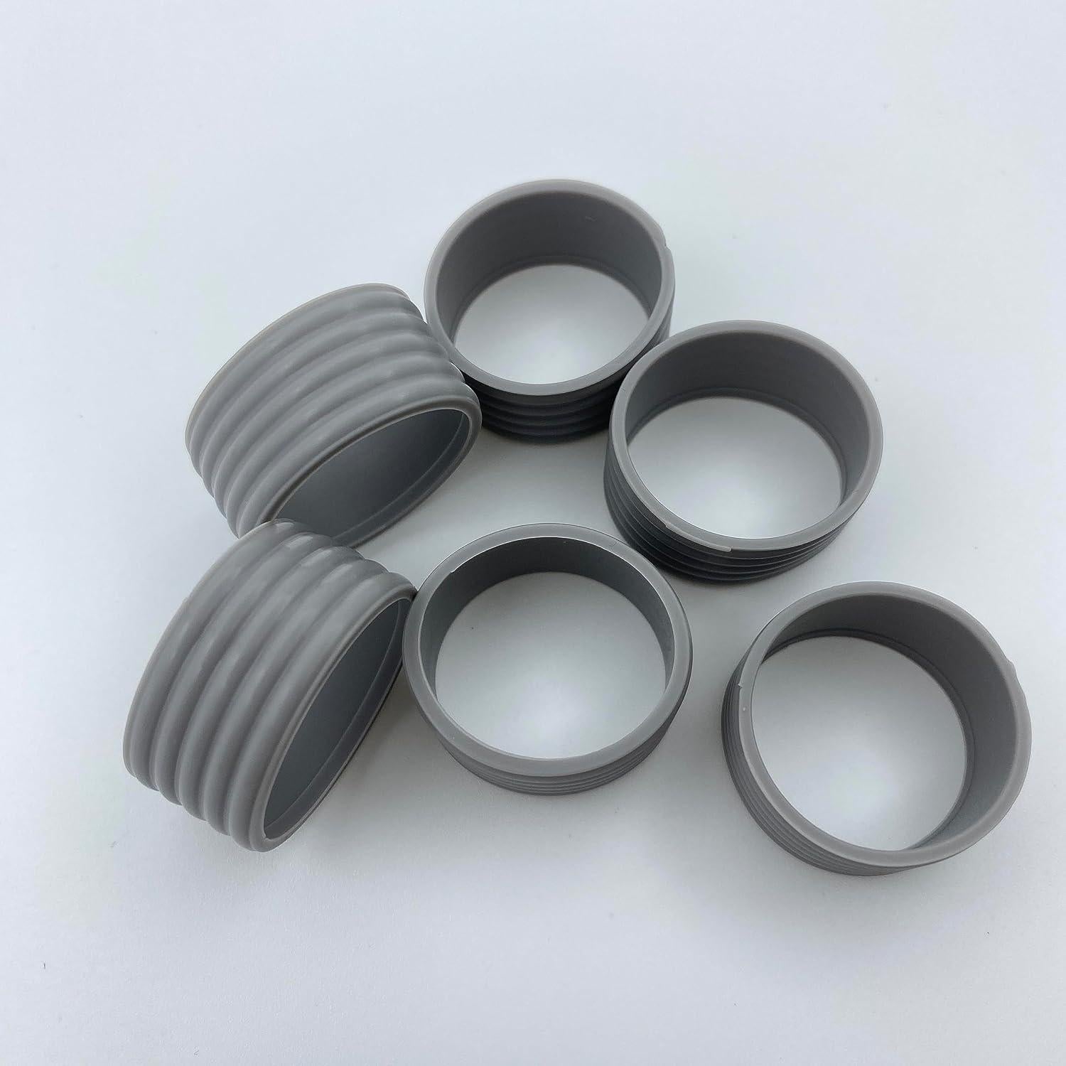 Anillos de Silicona para Raqueta Genérico 8 Pcs Gris