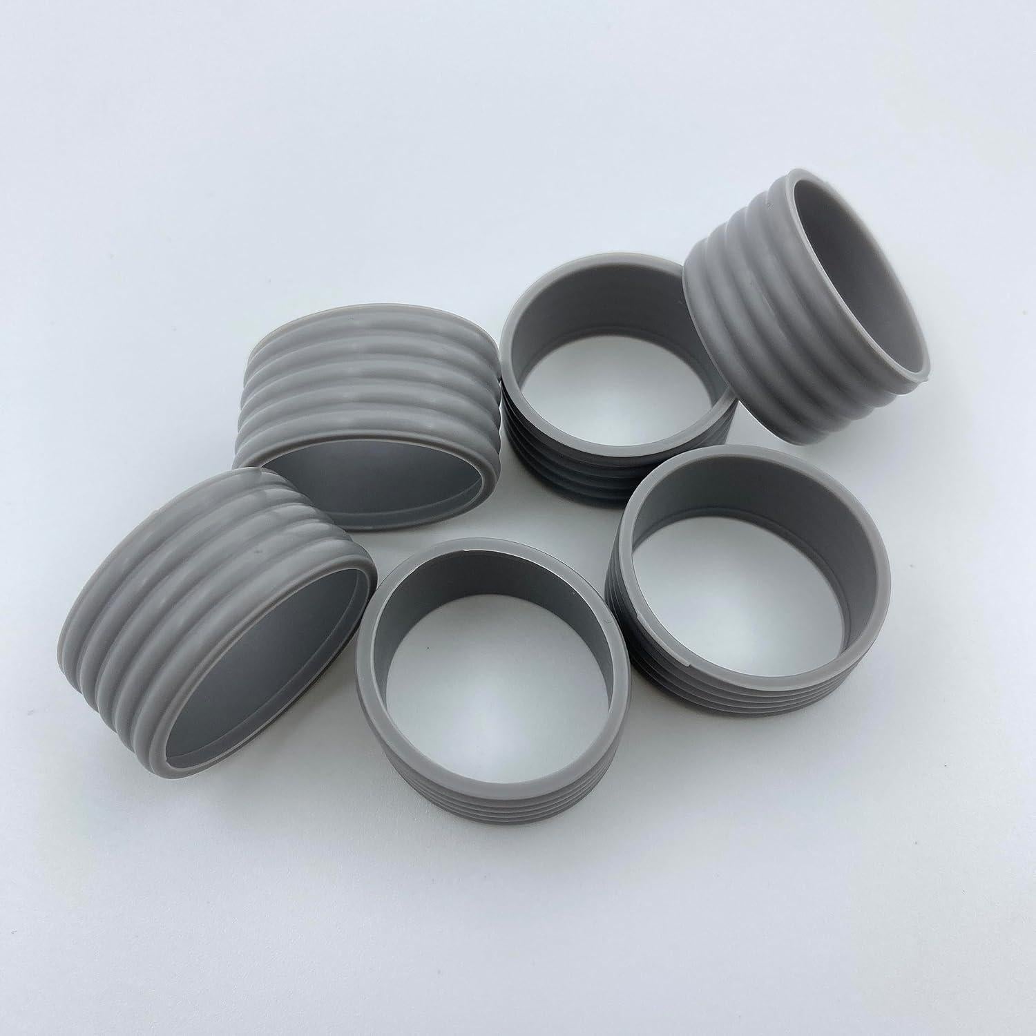 Anillos de Silicona para Raqueta Genérico 8 Pcs Gris
