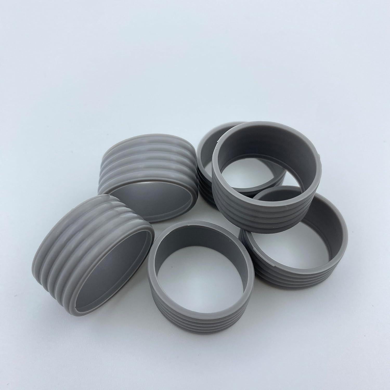 Anillos de Silicona para Raqueta Genérico 8 Pcs Gris