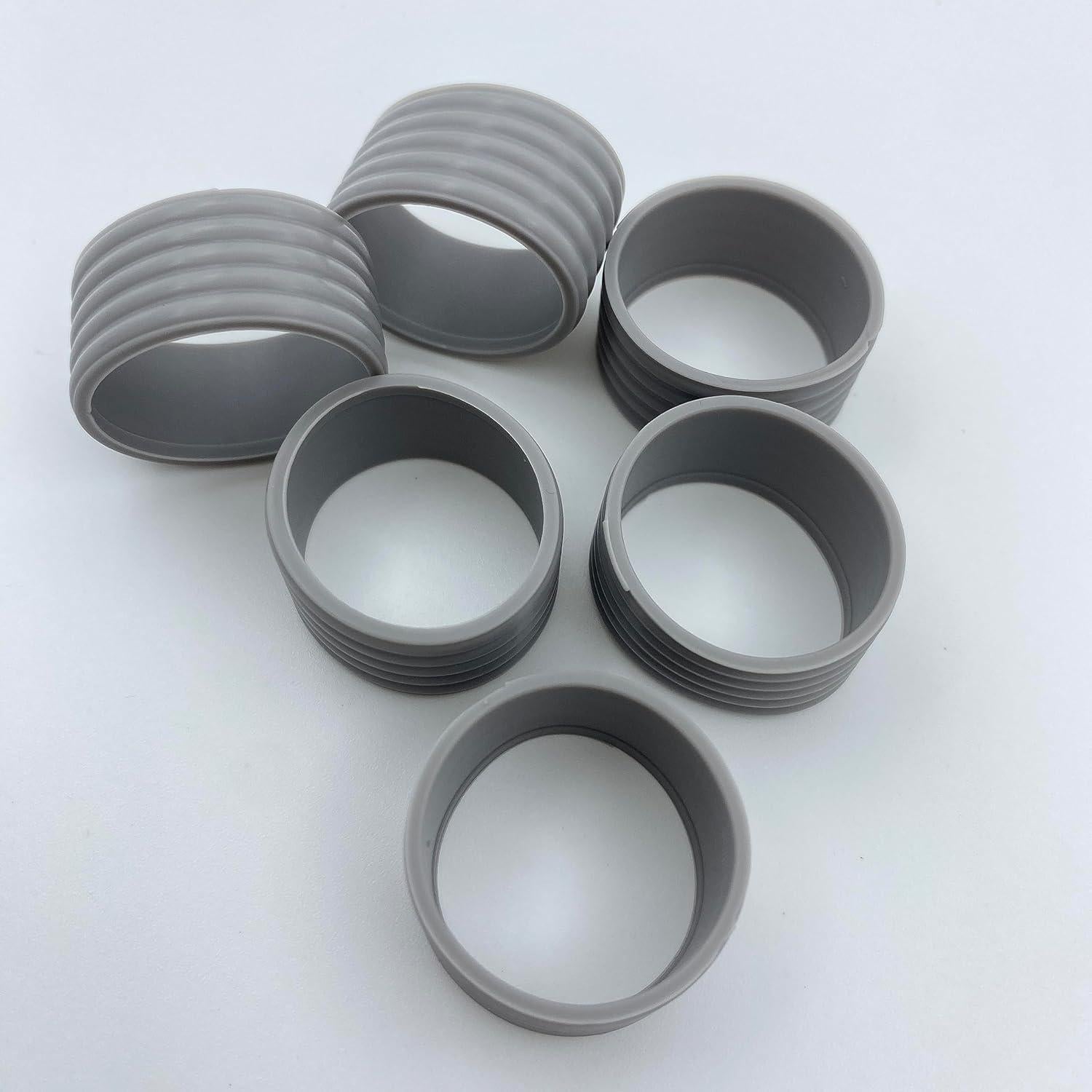 Anillos de Silicona para Raqueta Genérico 8 Pcs Gris