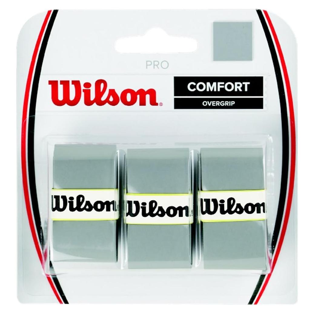 Overgrip Wilson Pro Comfort Plata - Paquete de 3 Unidades