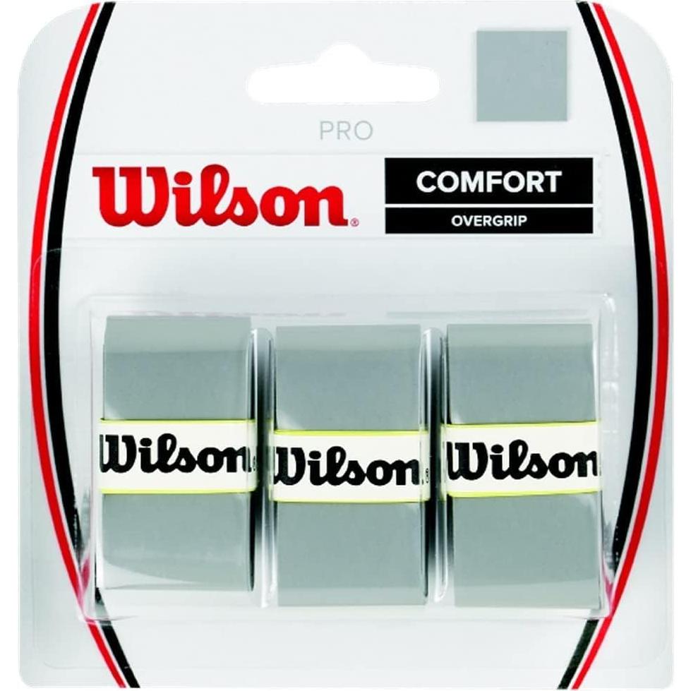 Overgrip Wilson Pro Comfort Plata - Paquete de 3 Unidades