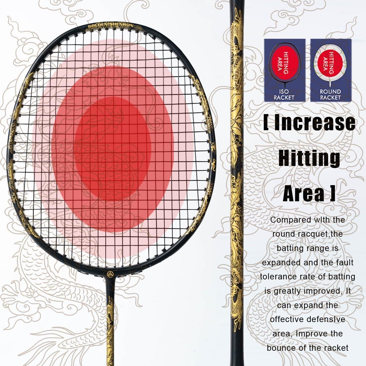 Raquetas de Bádminton ALPSPORT SL Dragón Dorado 4U - 2 Unidades