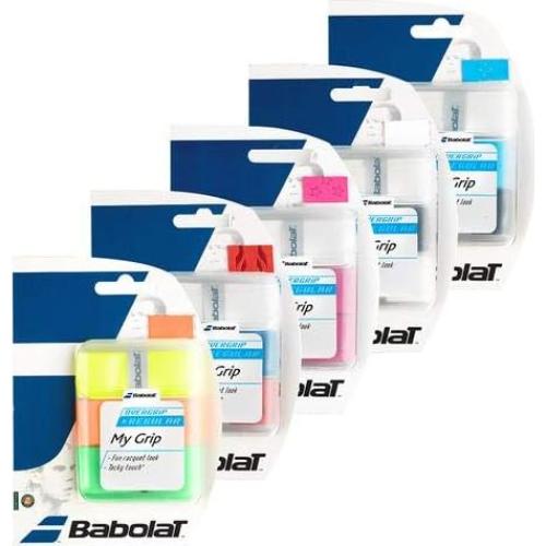 Overgrip de Tenis Babolat My Grip 3 Pack - Blanco/Negro/Azul