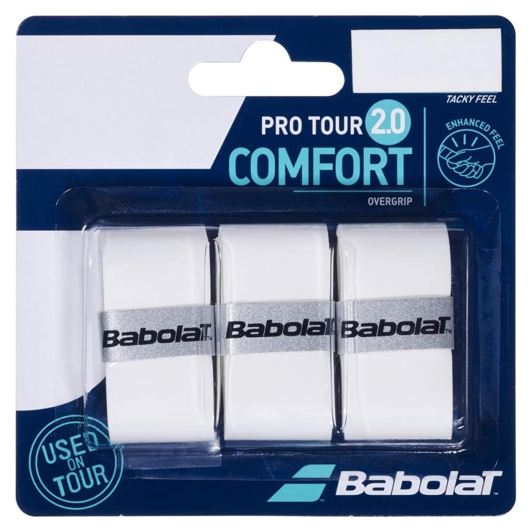 Overgrip Babolat Pro Tour 2.0 Comfort Blanco 3-Pack