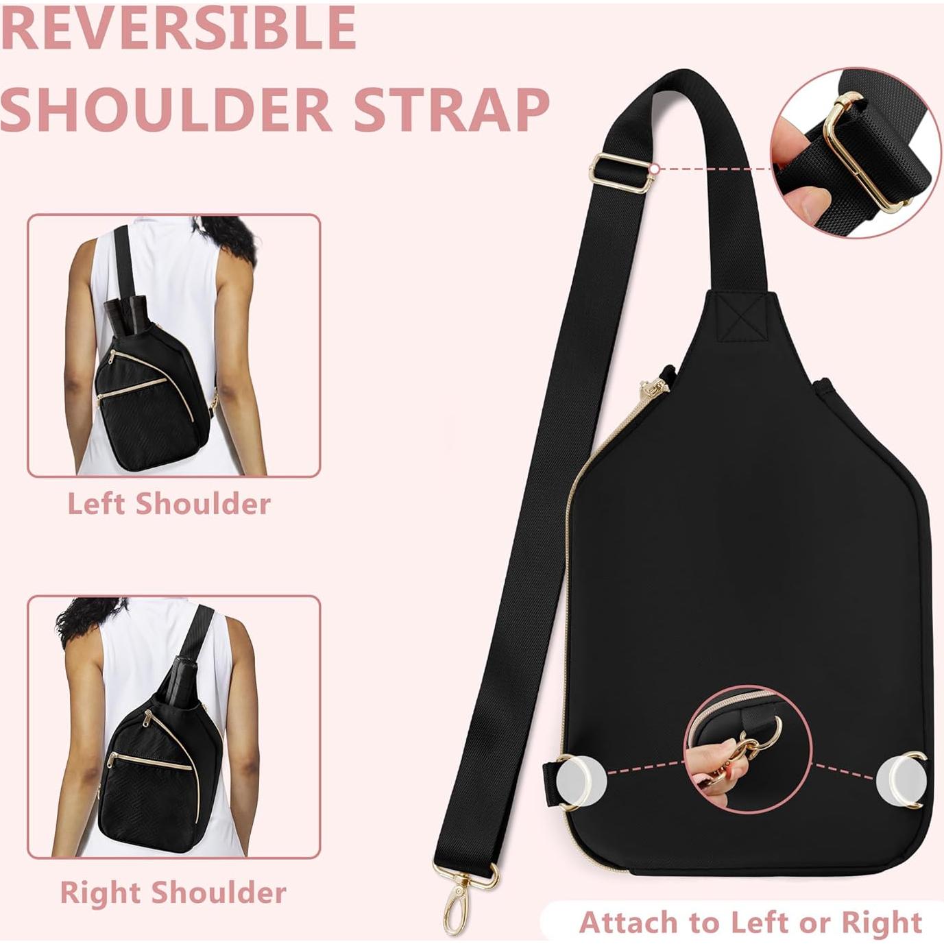 Bolsa de Pickleball Prokva Sling para Mujeres - 21x8x30cm