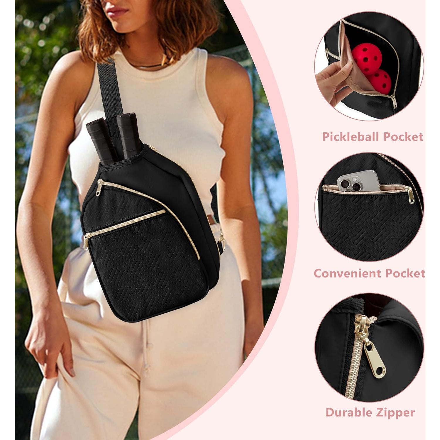 Bolsa de Pickleball Prokva Sling para Mujeres - 21x8x30cm