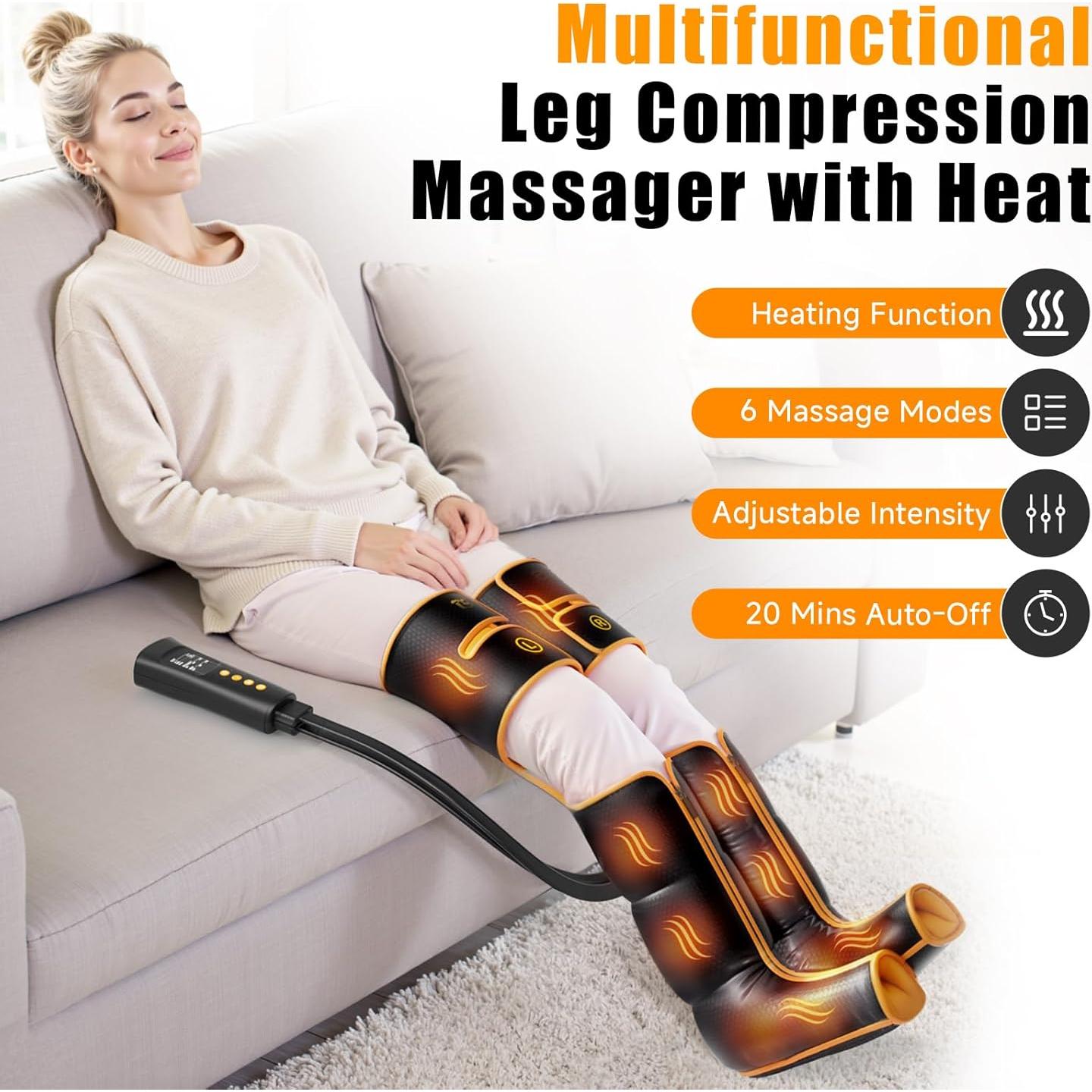 Masajeador de Piernas con Calor y Compresión Xiamen FE-7204B