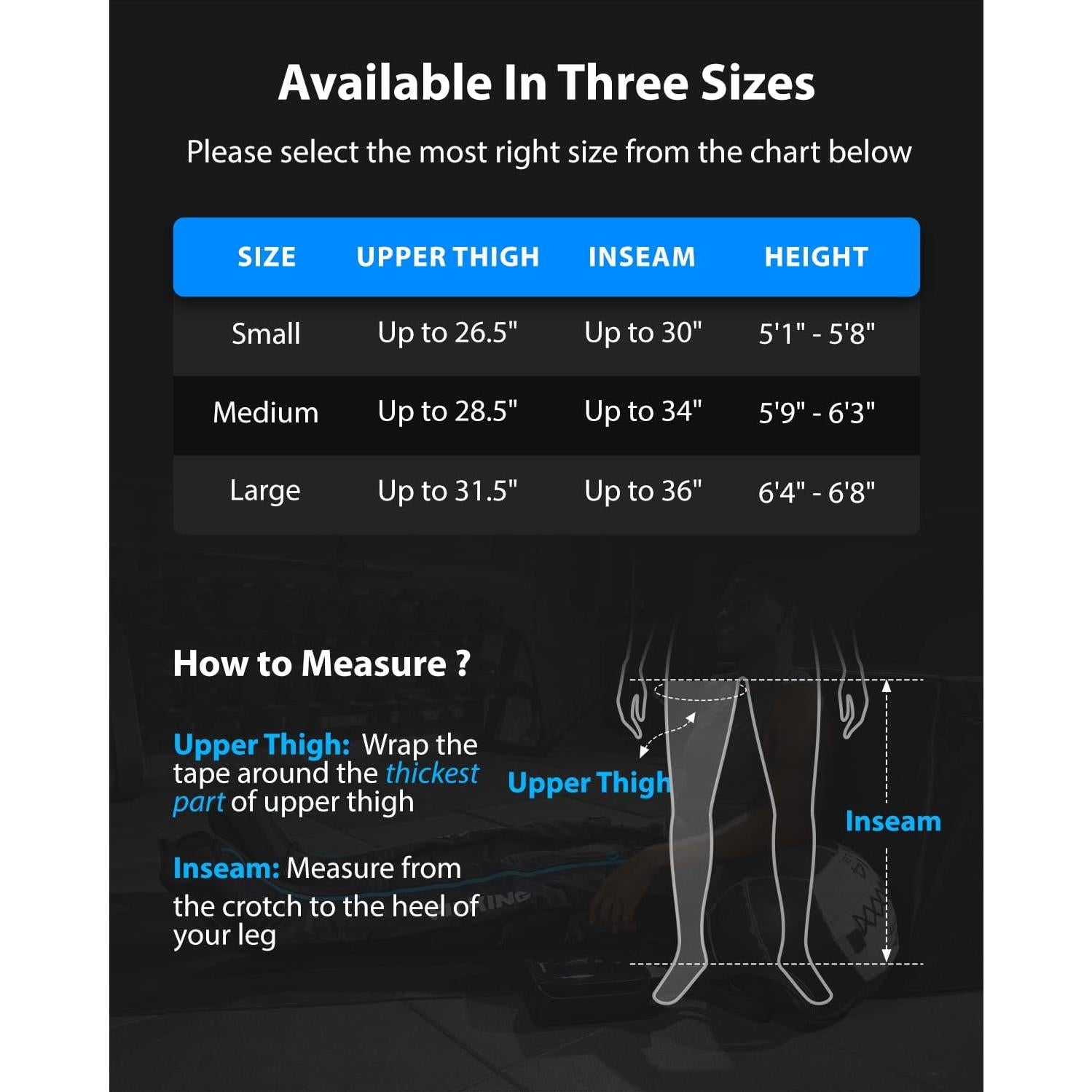Botas de Compresión FIT KING FT-115A Mediana para Recuperación