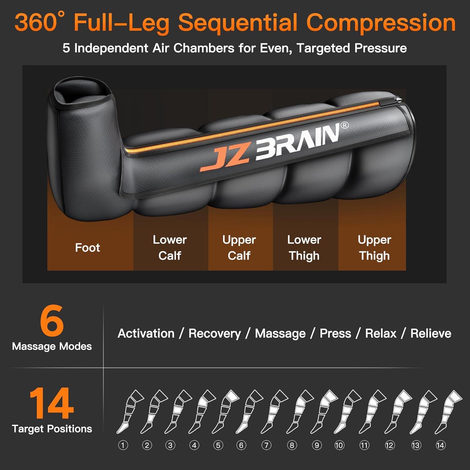 Botas de Compresión Secuencial Profesionales Healthpal Mediano