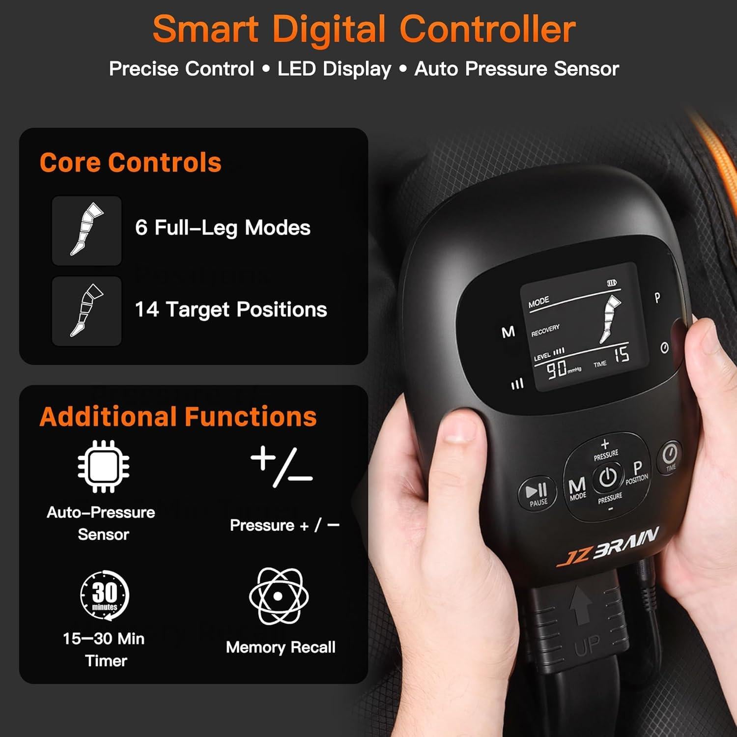 Botas de Compresión Secuencial Profesionales Healthpal Mediano