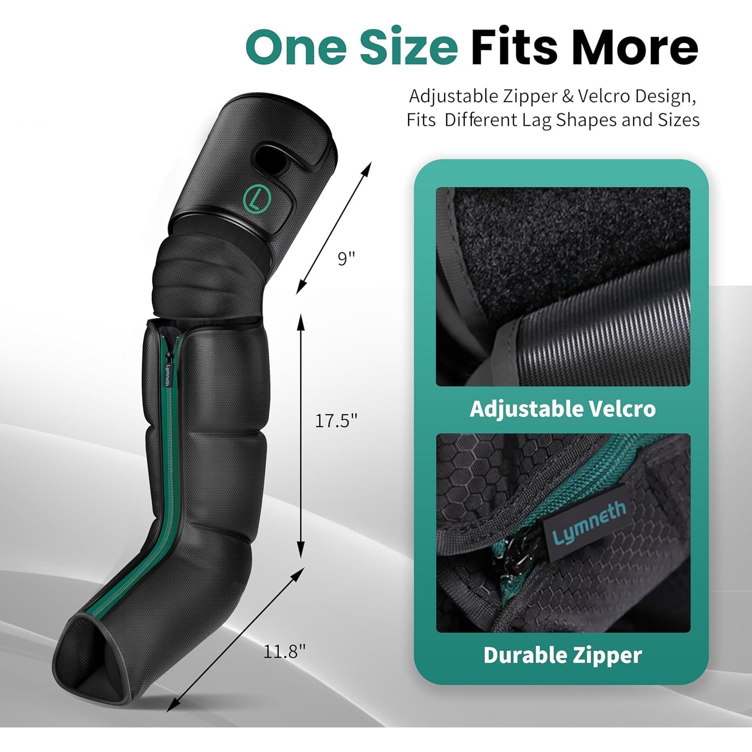 Masajeador de Piernas con Calor y Compresión Healthpal FE-7204B