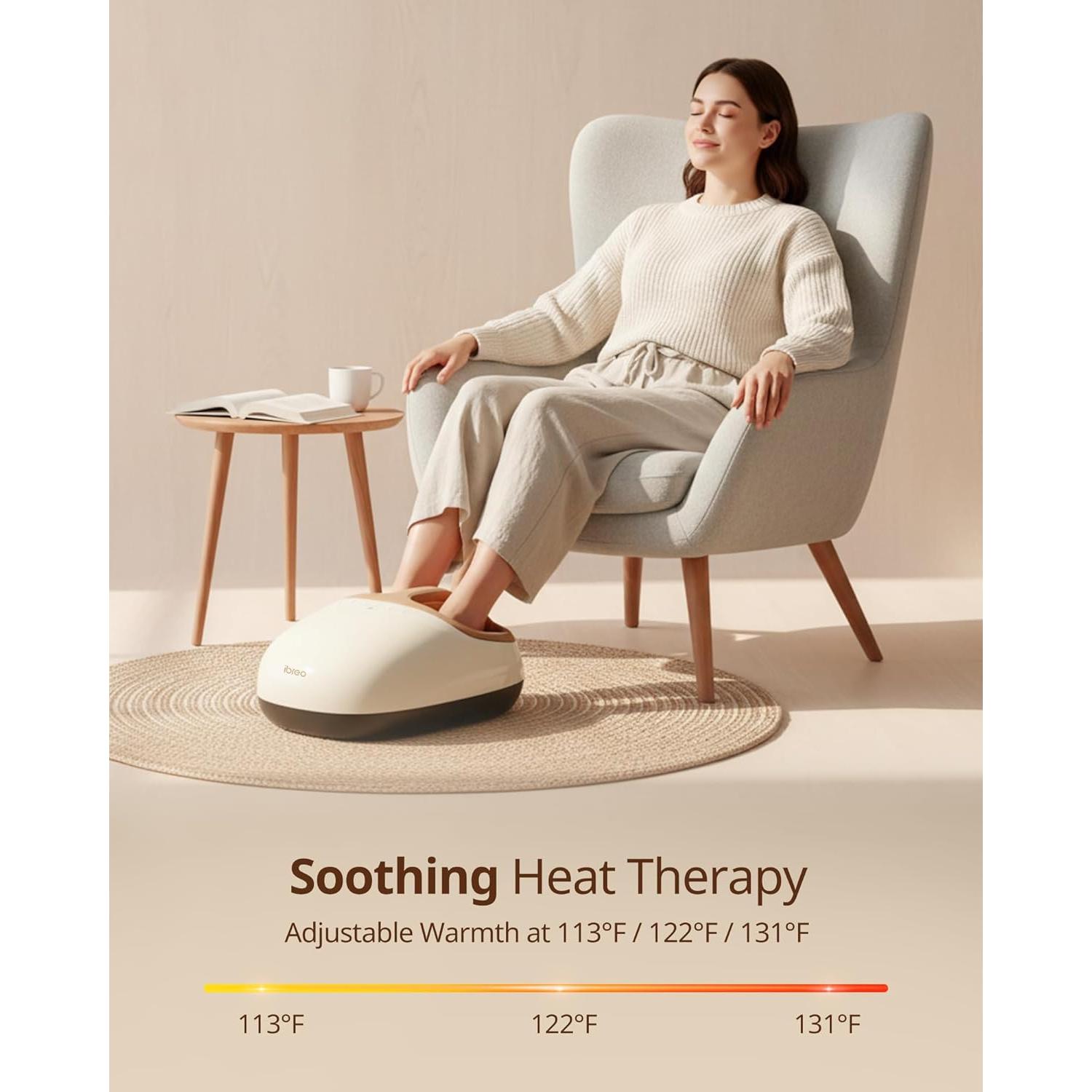 Máquina de Masaje para Pies Shiatsu Beirelaxed 3 Niveles Calor