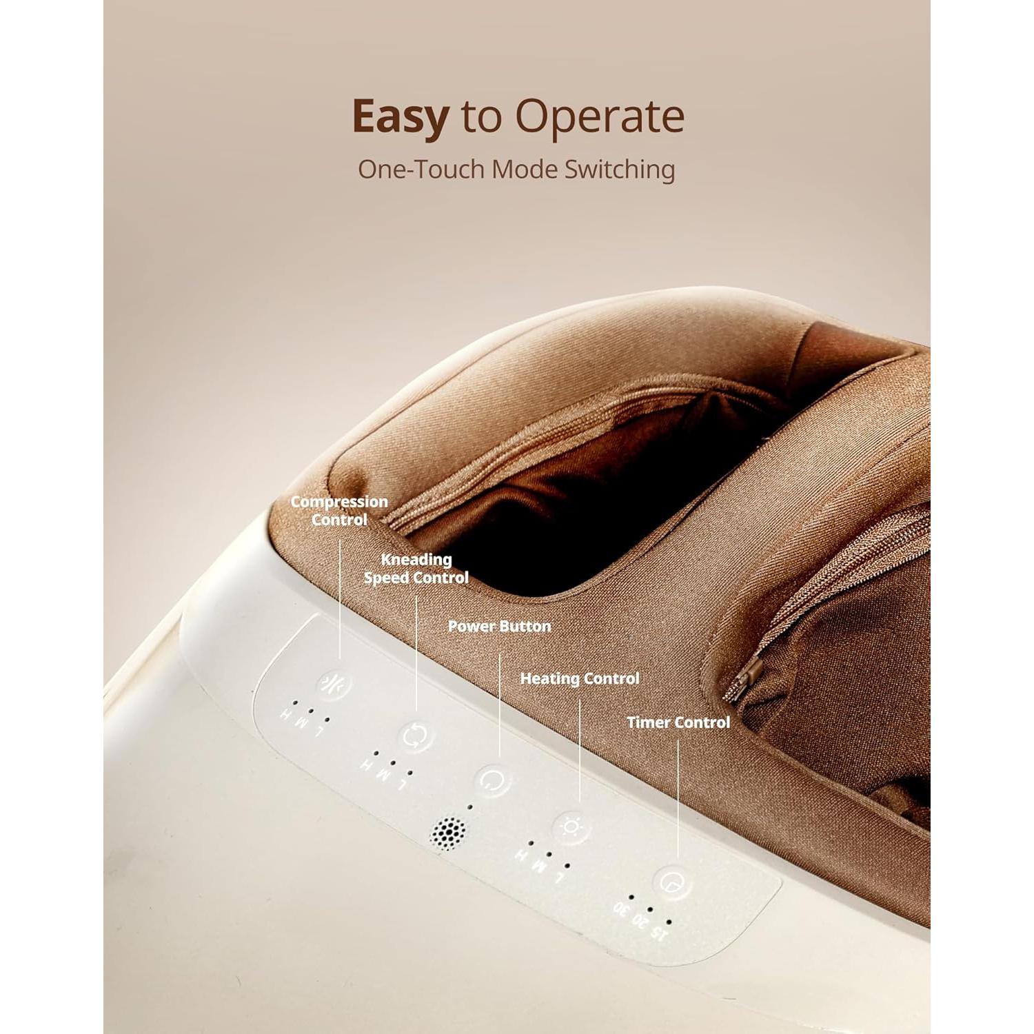 Máquina de Masaje para Pies Shiatsu Beirelaxed 3 Niveles Calor