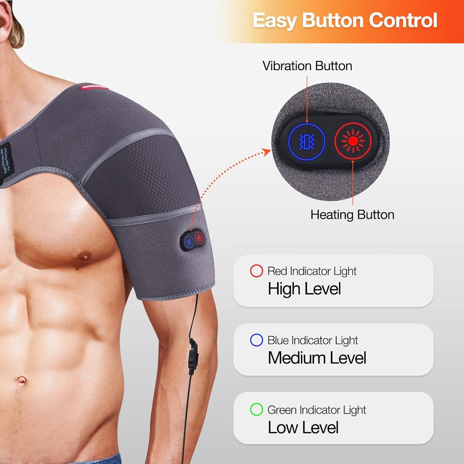 Almohadilla Térmica Masajeadora Comfheat para Hombro USB