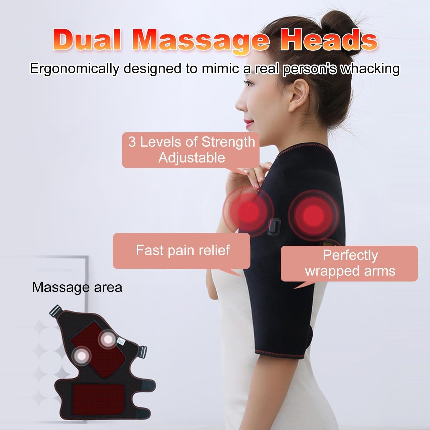 Faja Calentada para Hombro Woolala con Masajeador Eléctrico