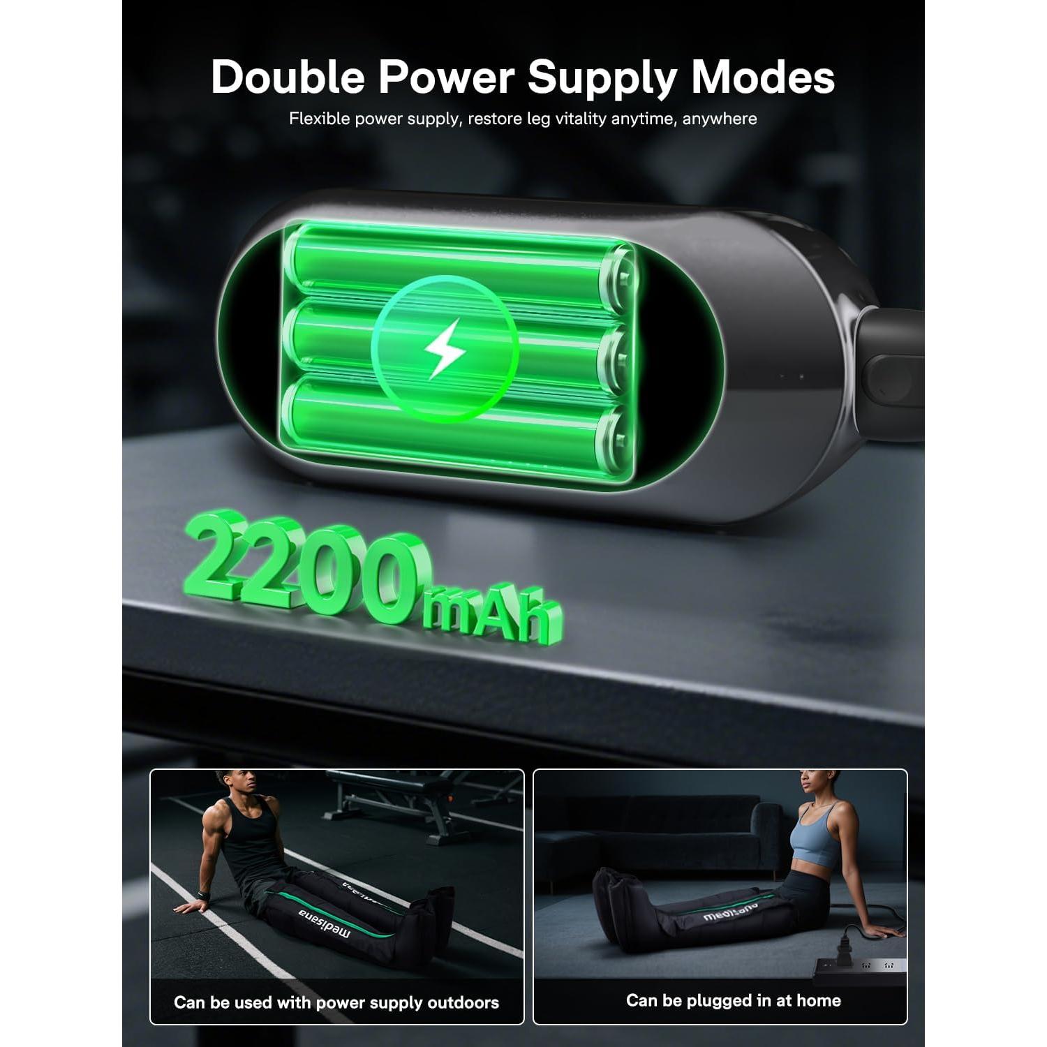 Masajeador de Compresión de Piernas Medisana MEDHK-LM 990, 6 Modos