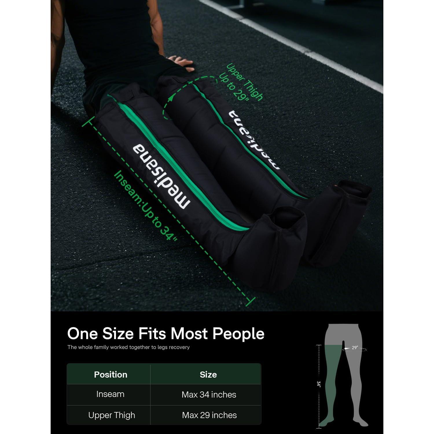 Masajeador de Compresión de Piernas Medisana MEDHK-LM 990, 6 Modos