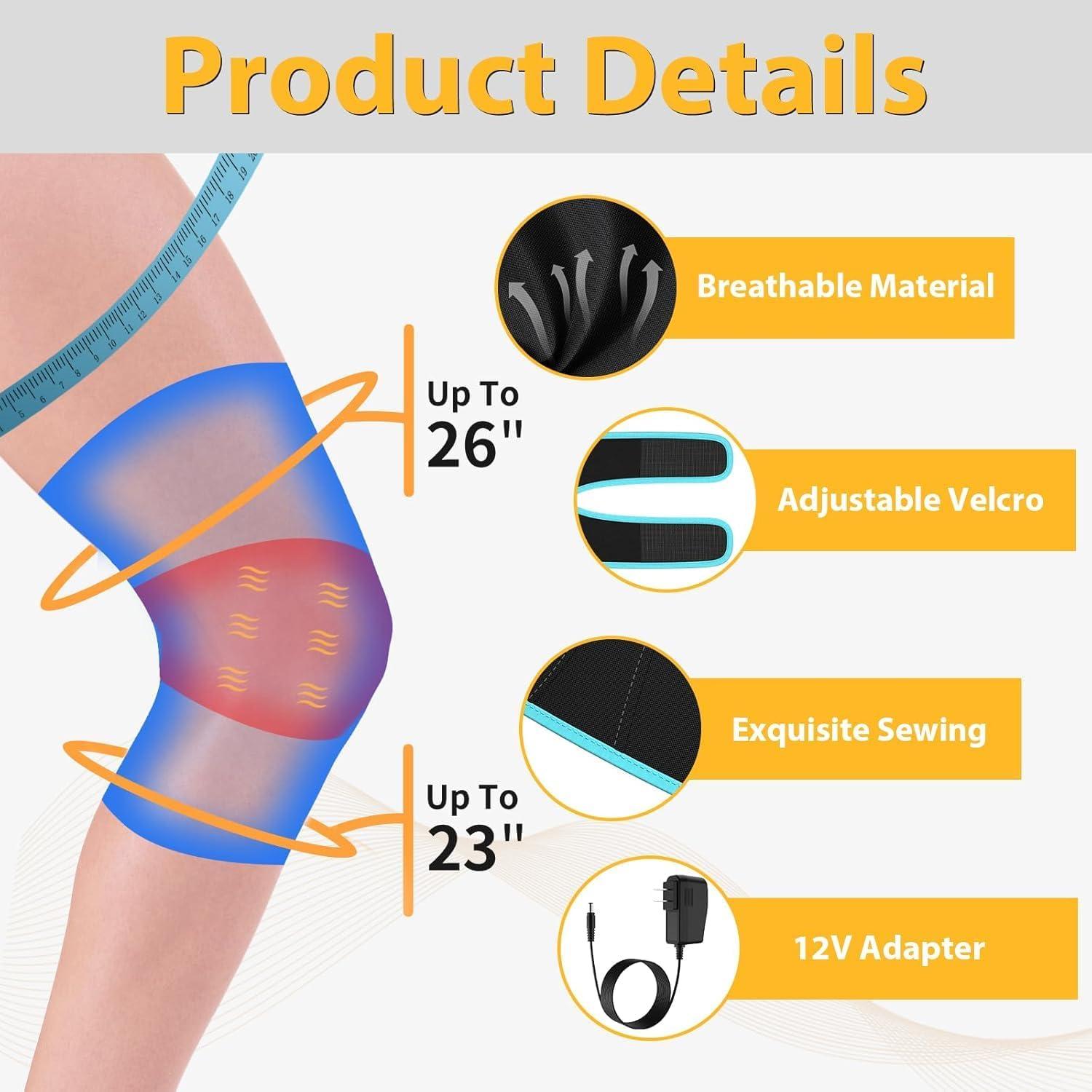 Masajeador de Rodilla con Calor y Compresión ZHANGZHOU 3 Niveles