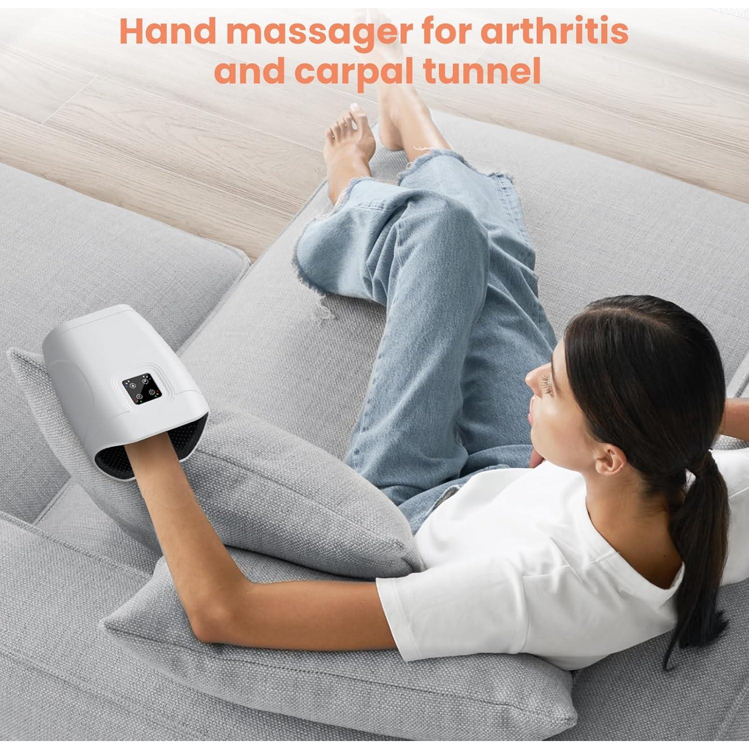 Masajeador de Manos Eléctrico TipTalk con Calor y Compresión