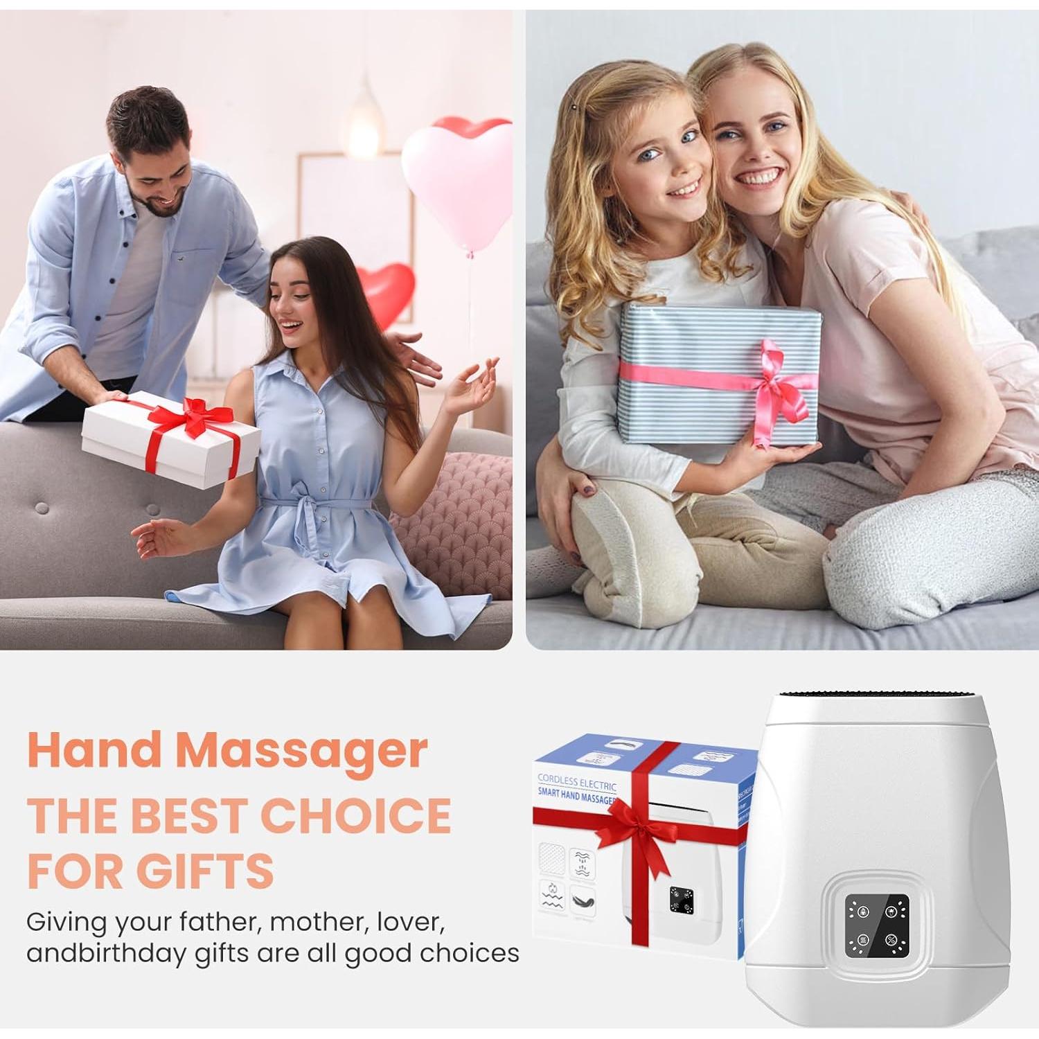 Masajeador de Manos Eléctrico TipTalk con Calor y Compresión