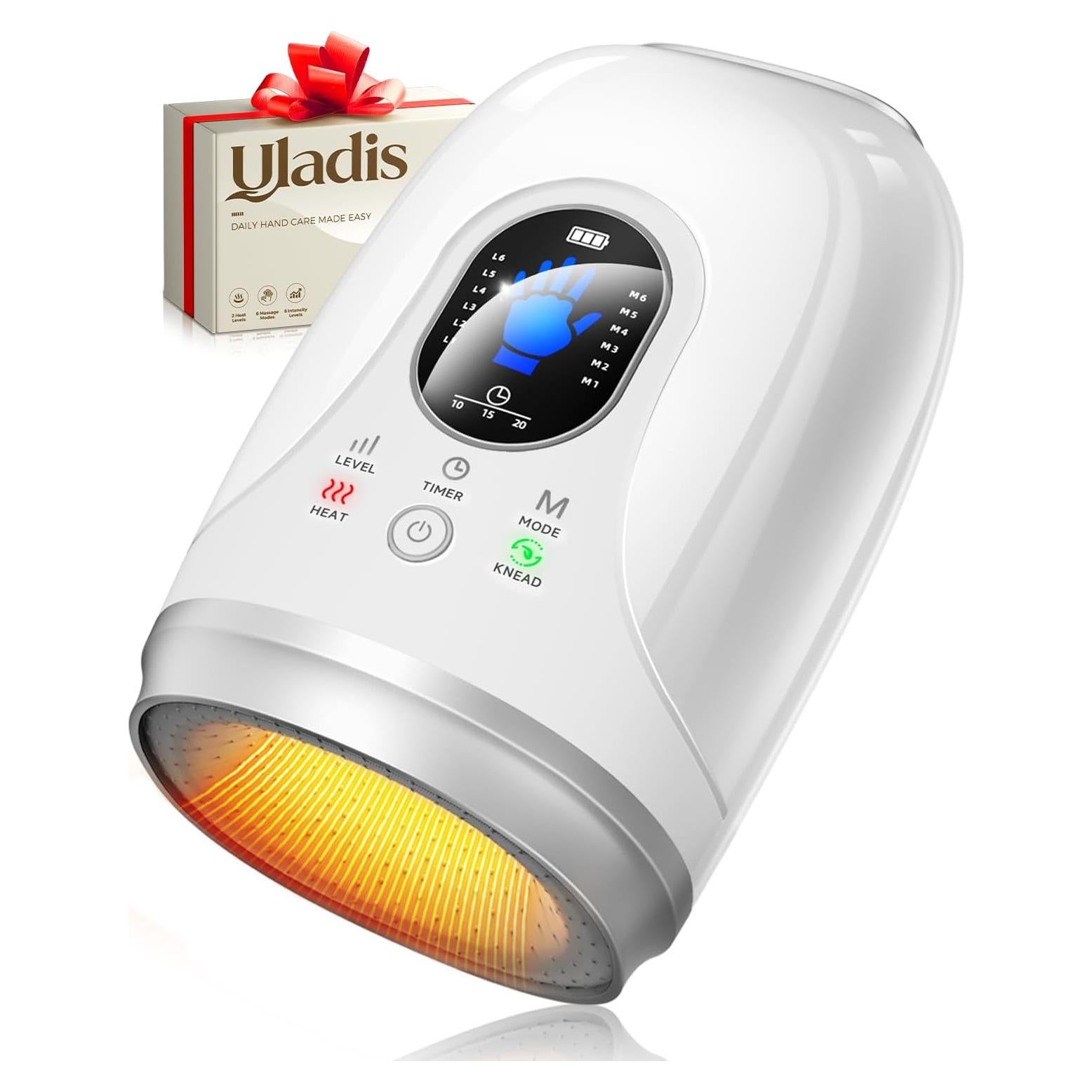 Masajeador de Manos con Calor y Compresión Healthpal FE-0159