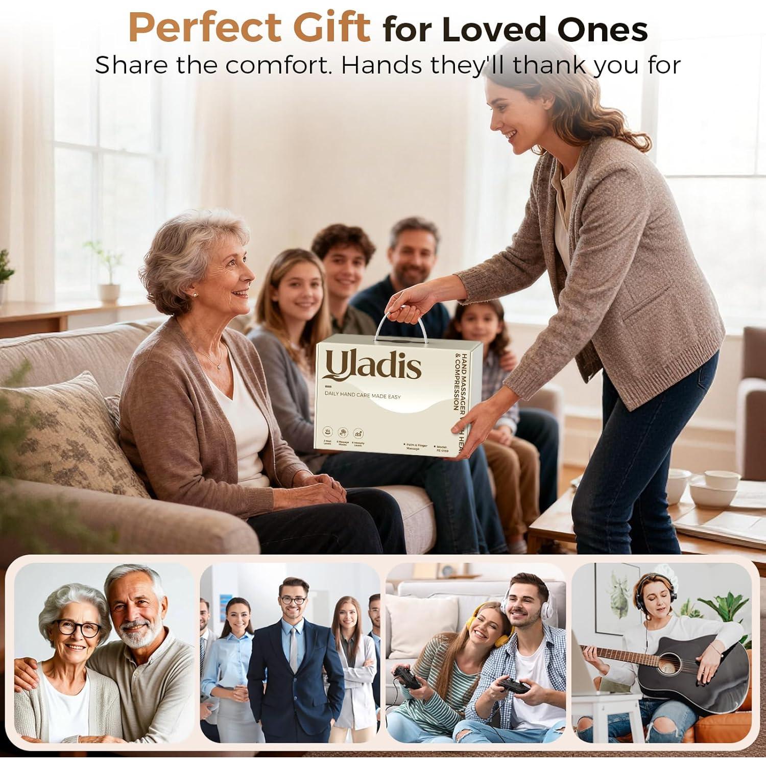 Masajeador de Manos con Calor y Compresión Healthpal FE-0159