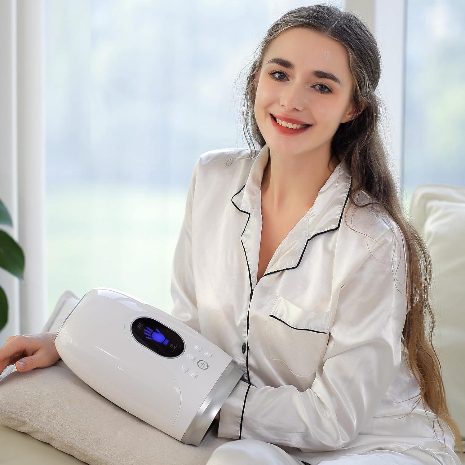 Masajeador de Manos con Calor y Compresión Healthpal FE-0159