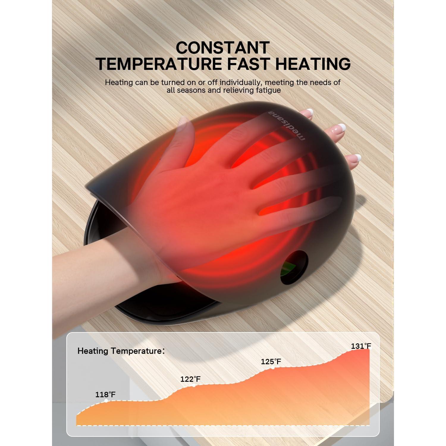 Masajeador de Mano Medisana HM 305B Inalámbrico con Calor