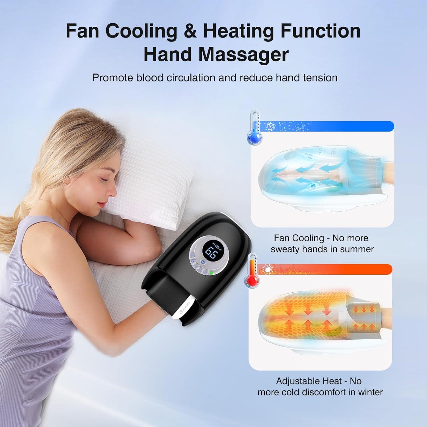 Masajador de Manos KINGJOY F7 con Calor y Compresión 3D