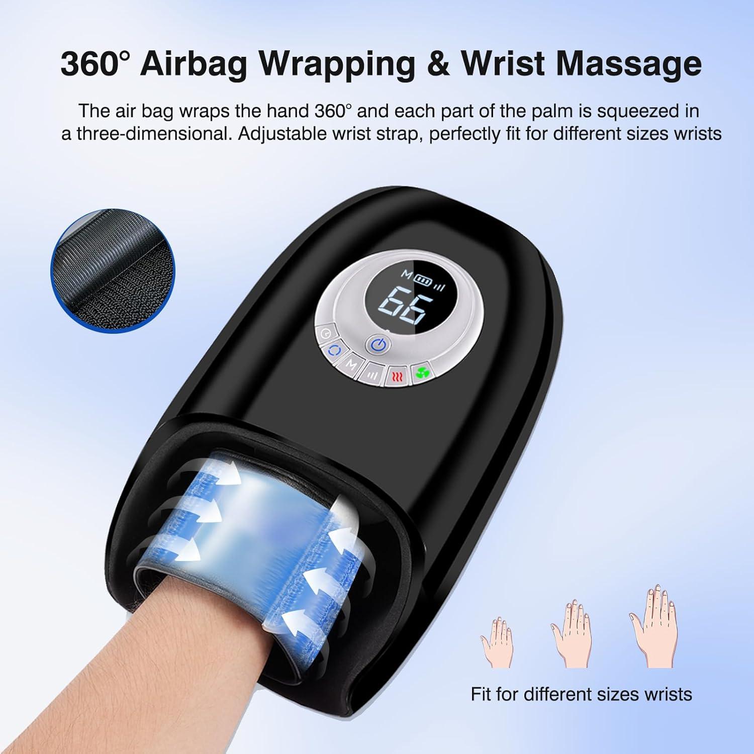 Masajador de Manos KINGJOY F7 con Calor y Compresión 3D