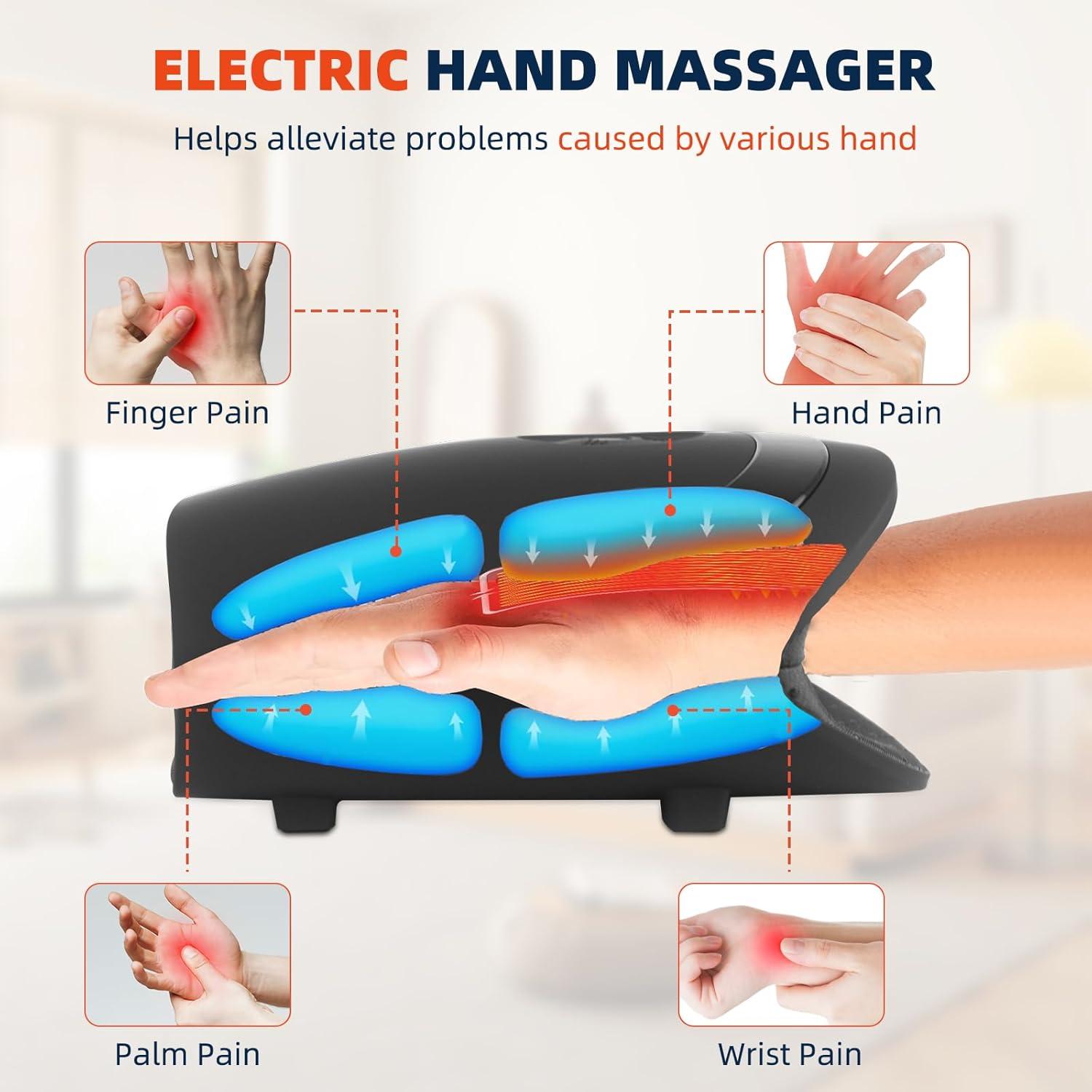 Masajeador de Manos Eléctrico ZhanHao con Calor y Compresión