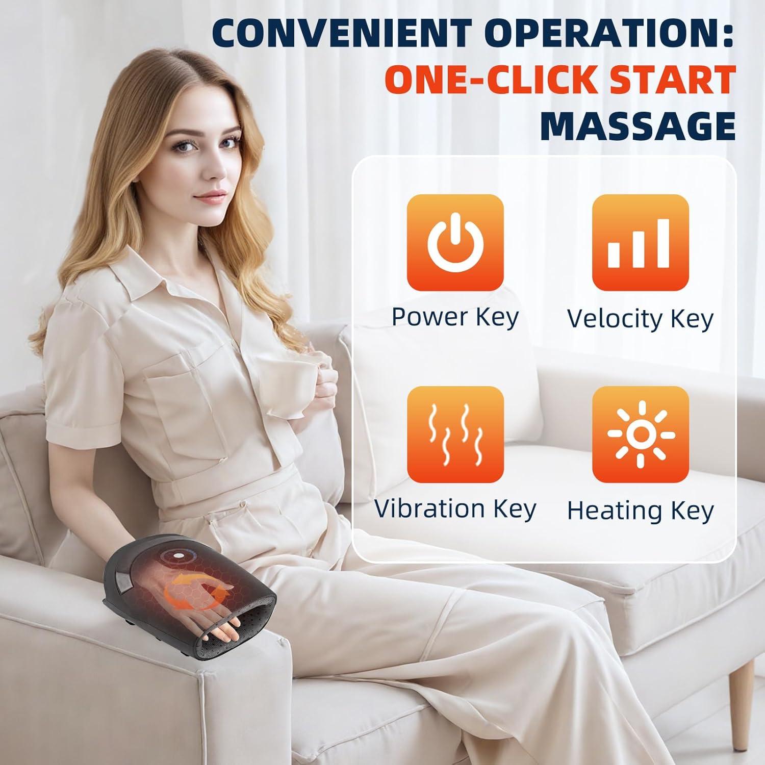 Masajeador de Manos Eléctrico ZhanHao con Calor y Compresión