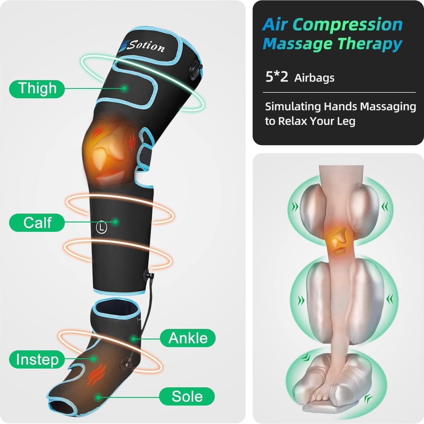 Masajeador de Piernas Slothmore con Compresión y Calor
