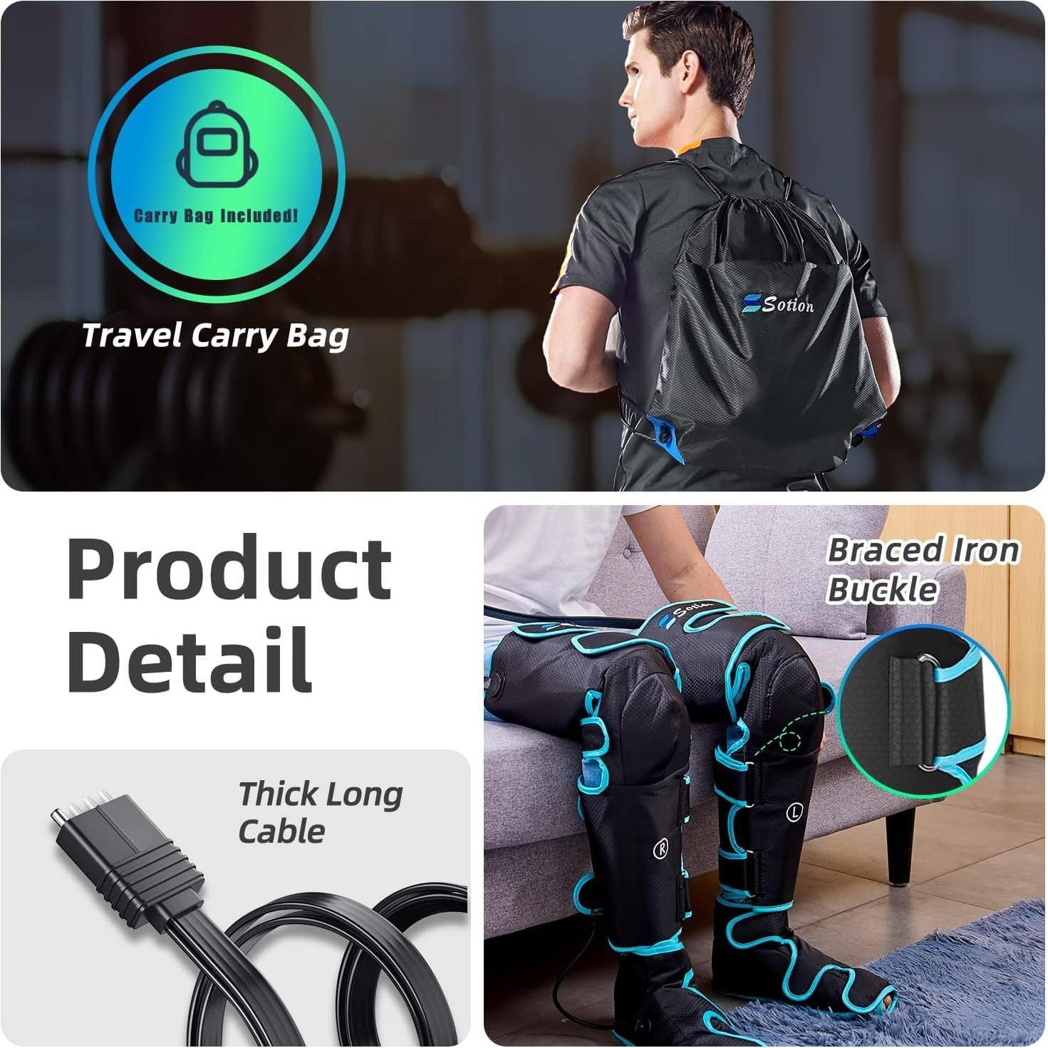 Masajeador de Piernas Slothmore con Compresión y Calor