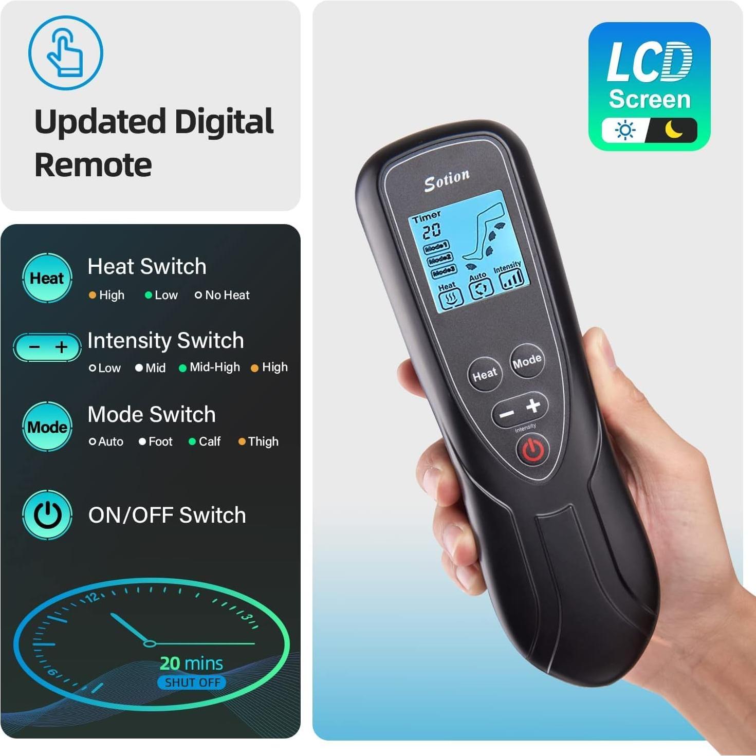 Masajeador de Piernas Slothmore con Compresión y Calor