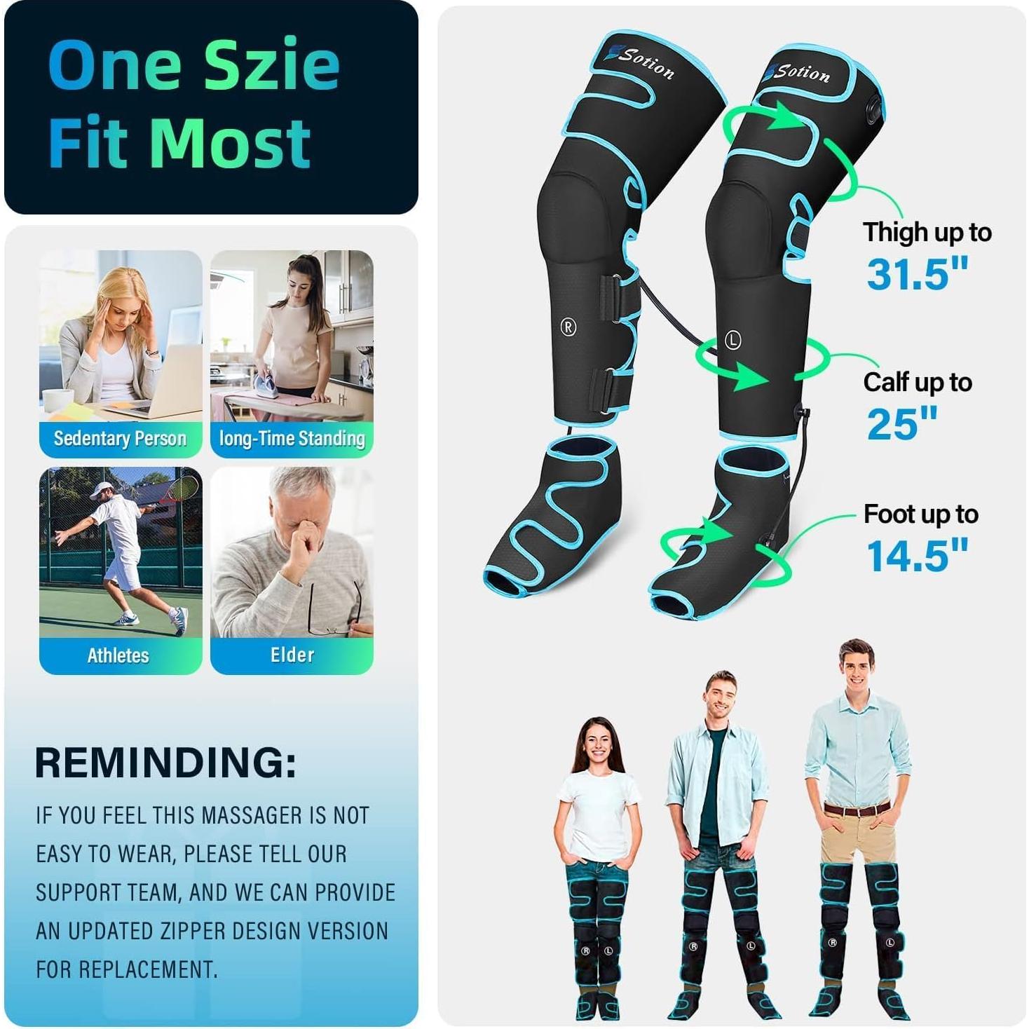 Masajeador de Piernas Slothmore con Compresión y Calor